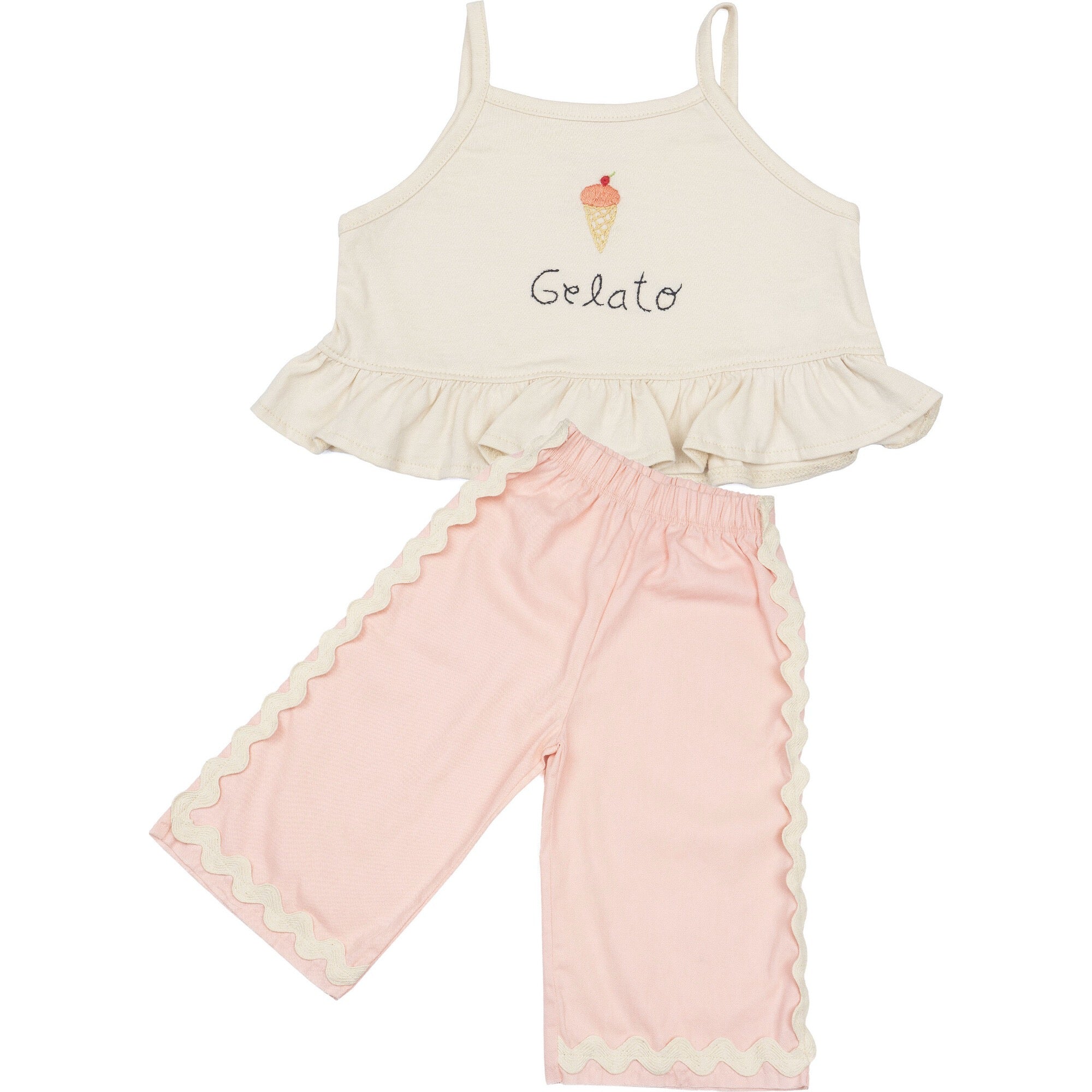 Wild Wawa Wide-Leg Pant Set || Gelato