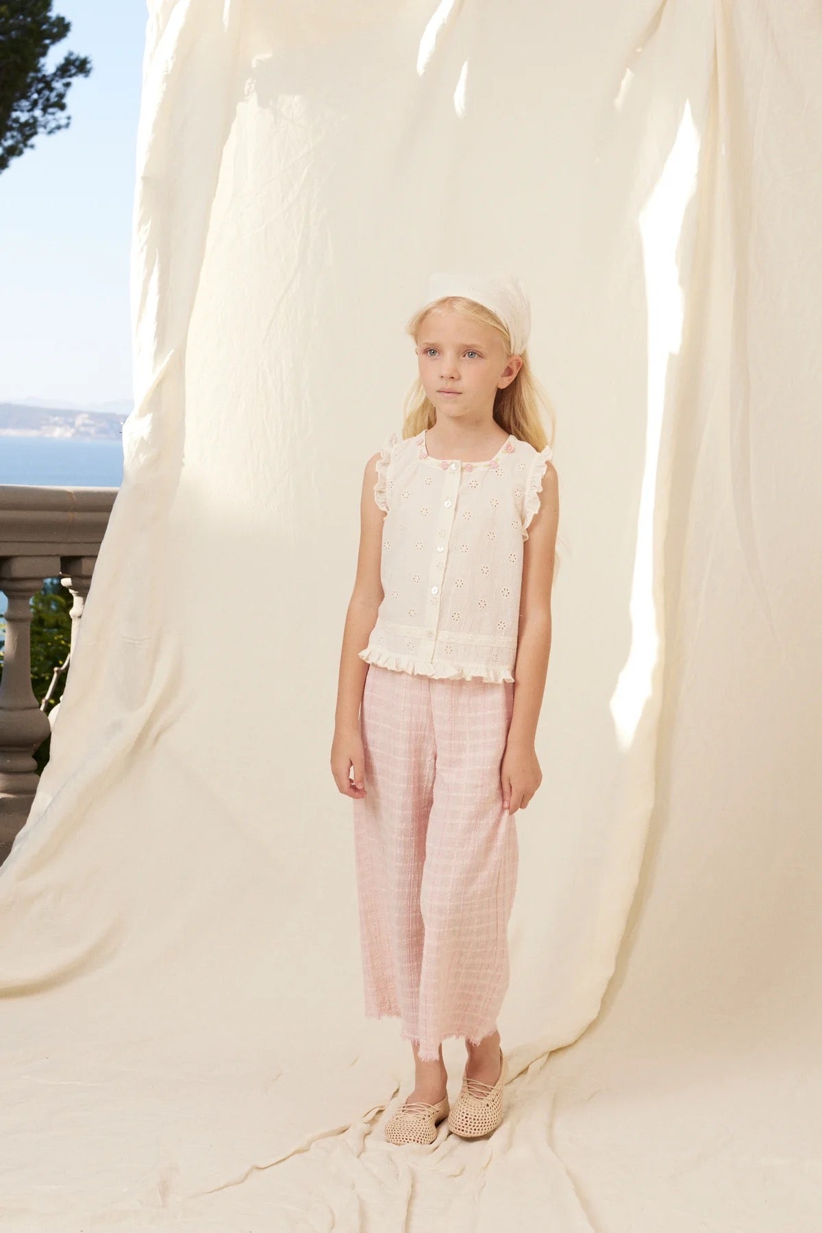 Bebe Organic Luna Top || Antique Lace