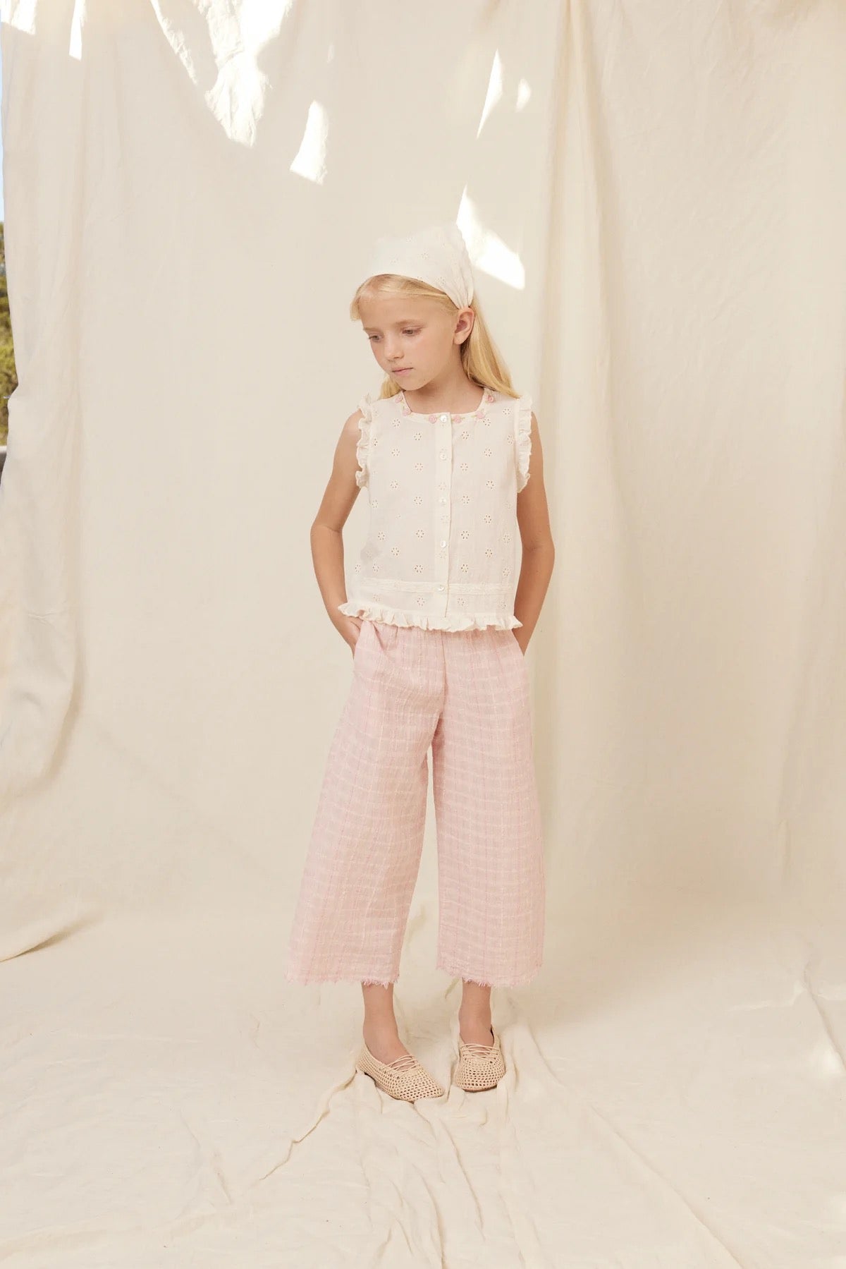 Bebe Organic Luna Top || Antique Lace