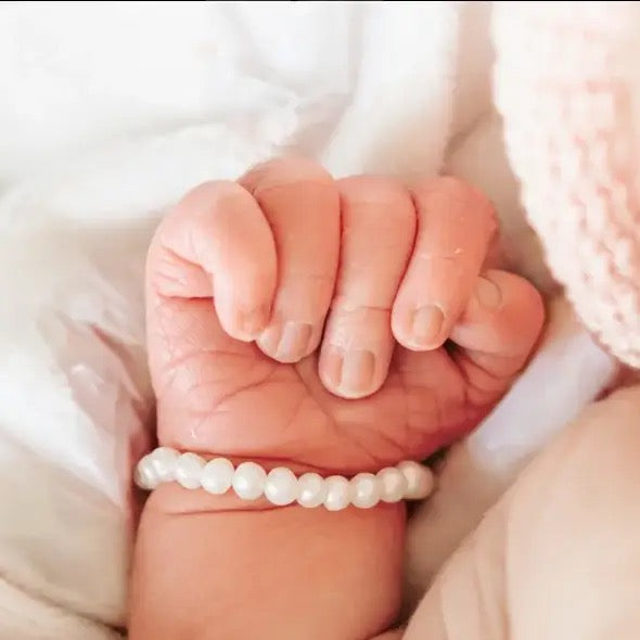 Kids Sterling Silver Freshwater Pearl Baby Girl Bracelet