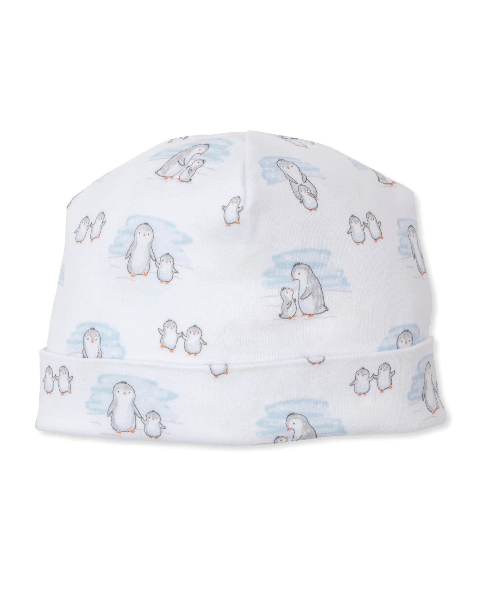 Snow Happy Penguins Blue Zip Footie and Hat Set