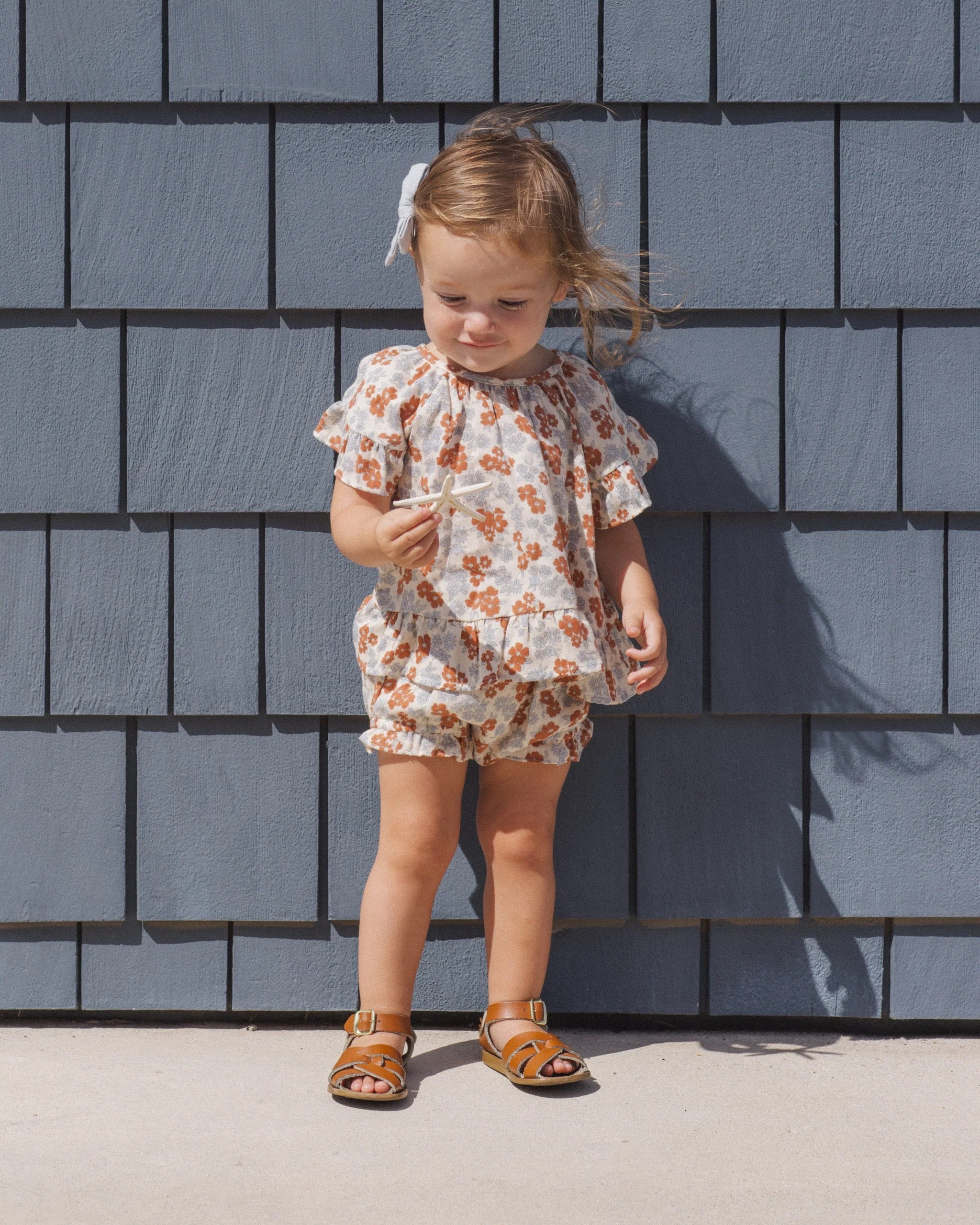 Rylee + Cru Butterfly Top & Bloomer Set || American Floral