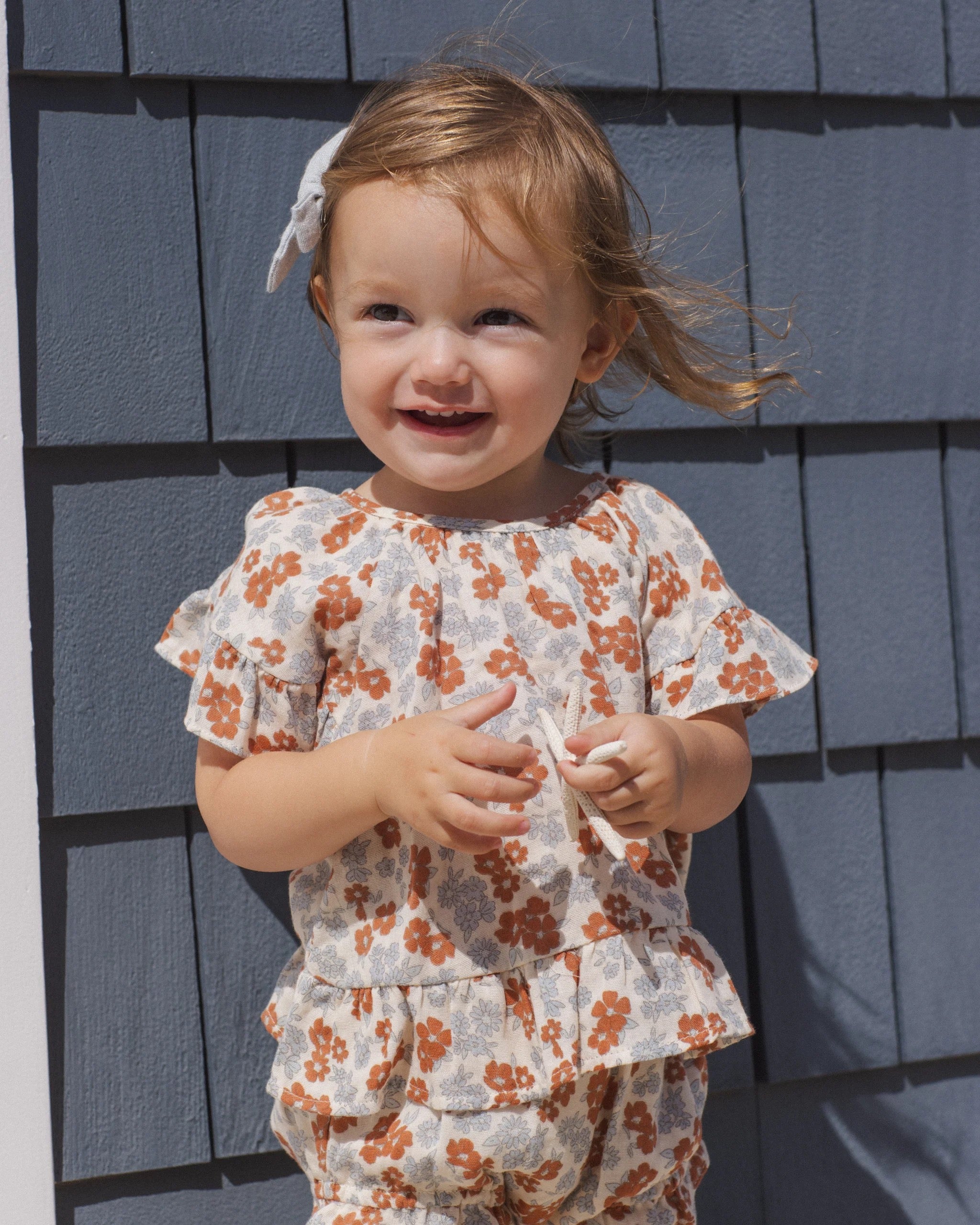 Rylee + Cru Butterfly Top & Bloomer Set || American Floral