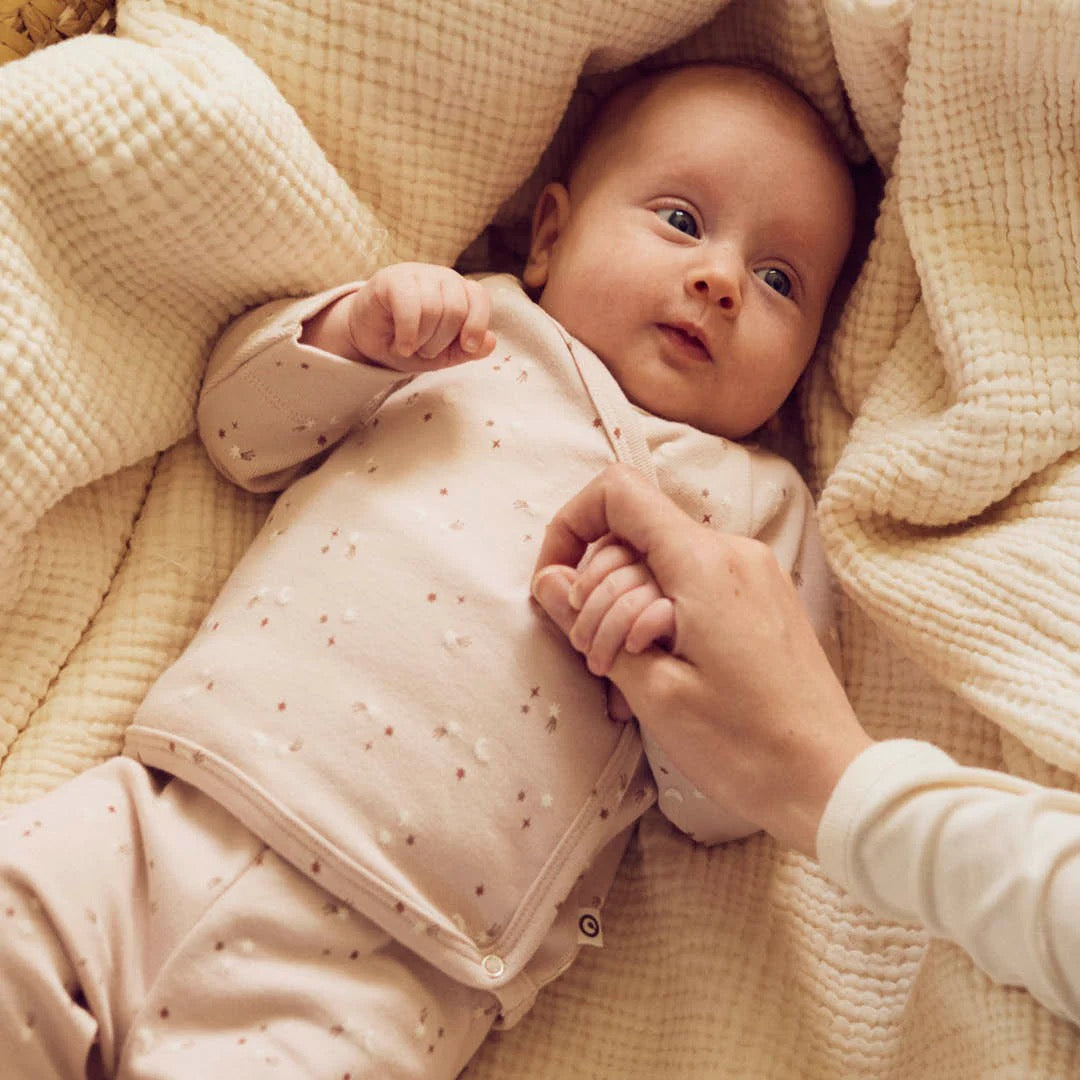 Stars Rib Kimono Top, Pants and Bear Beanie Set || Nightingale