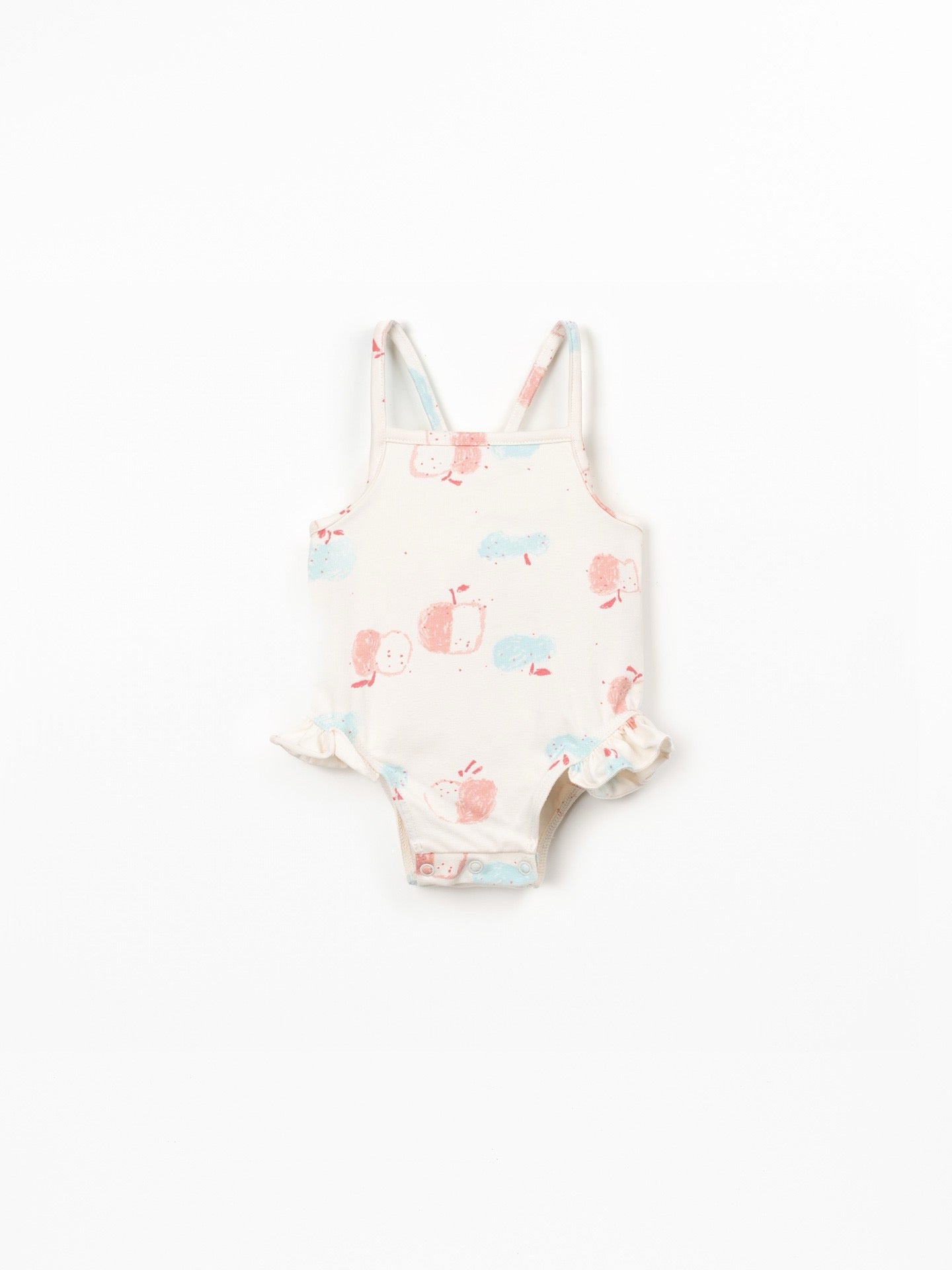 Play Up Girls Apple Print Swimsuit