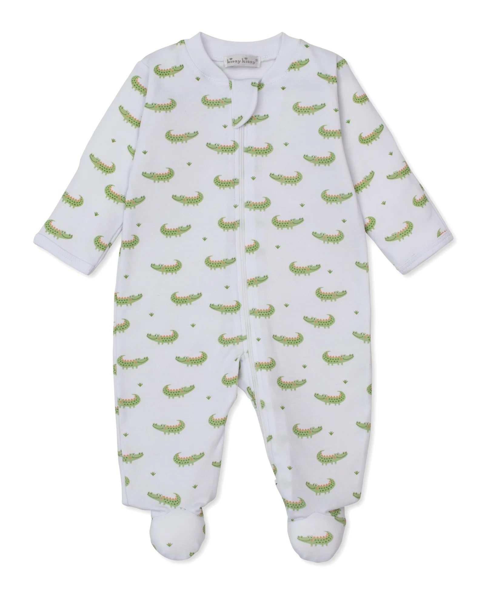 Kissy Kissy Crocodile Camp Zip Footie