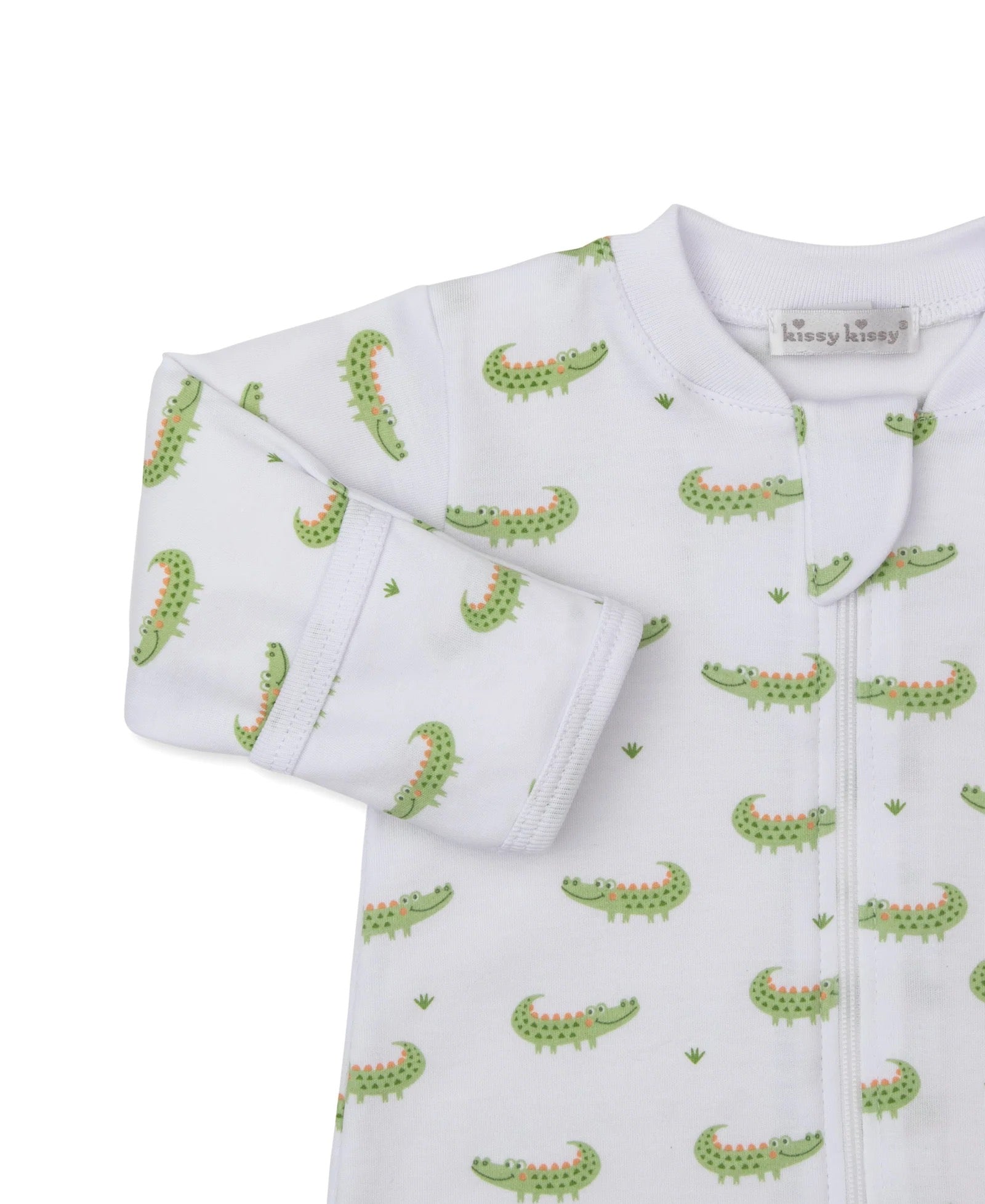 Kissy Kissy Crocodile Camp Zip Footie