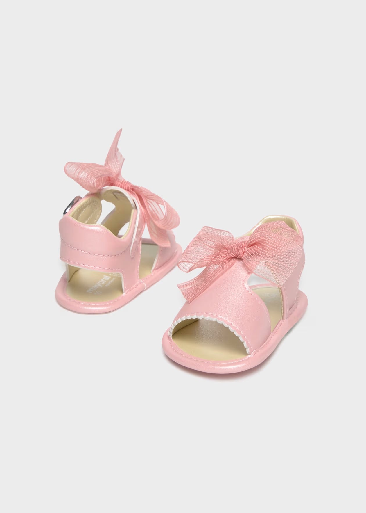 Mayoral Newborn Celebration Baby Sandals || Pink