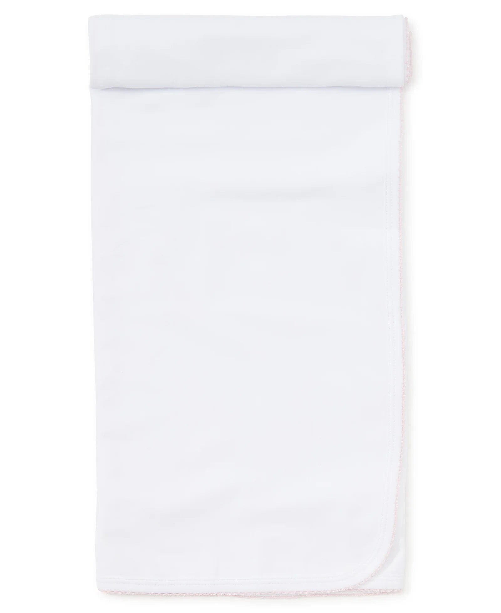 Kissy Kissy Premier Blanket with Hand Embroidery || Pink/White