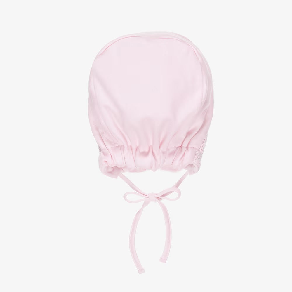 Kissy Kissy Pima Cotton Hand Smocked Bonnet || Pink