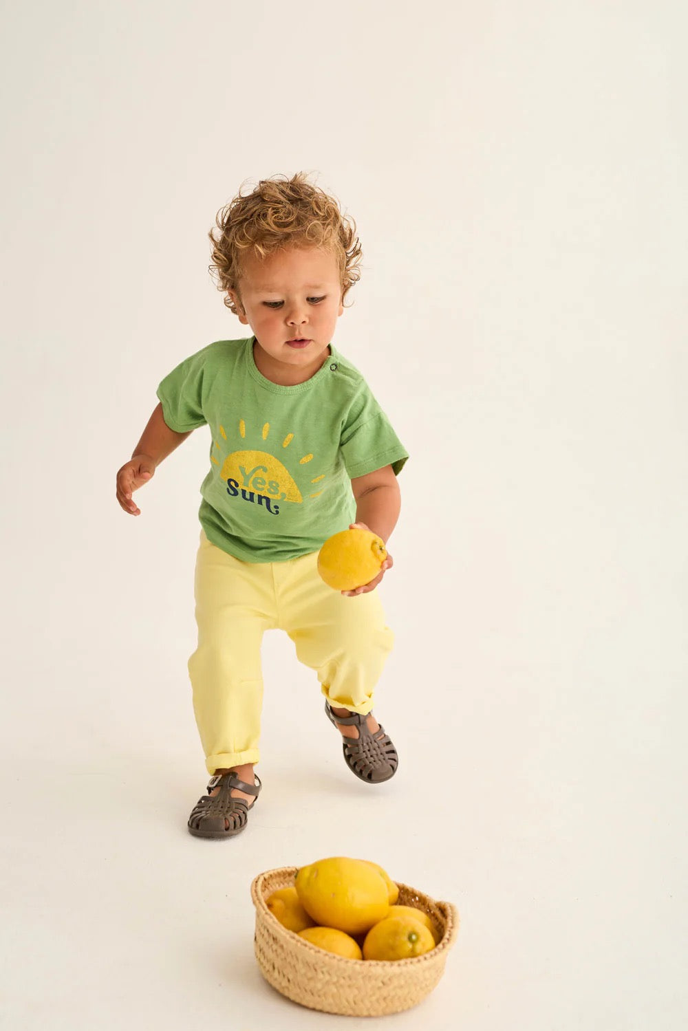 Soft Slub Cotton T-Shirt || Green