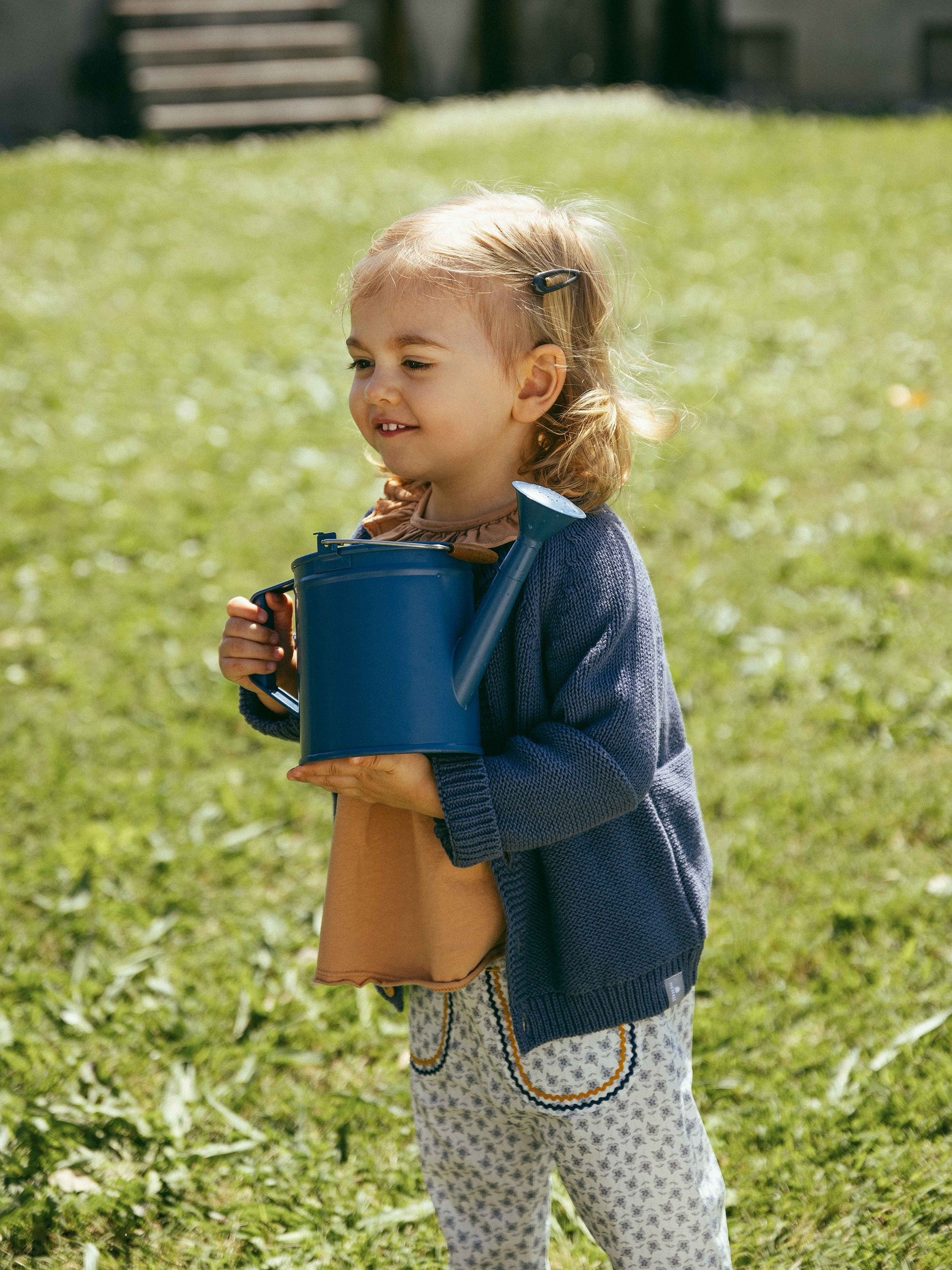 Snug Organic Cotton Cardigan || Indigo