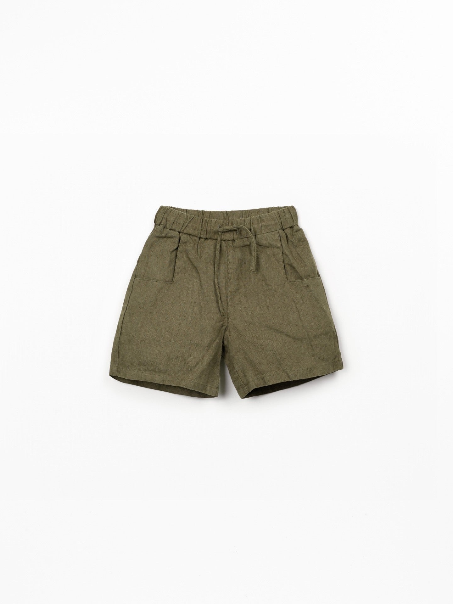 Play Up Boys Drawstring Linen Short || Olive