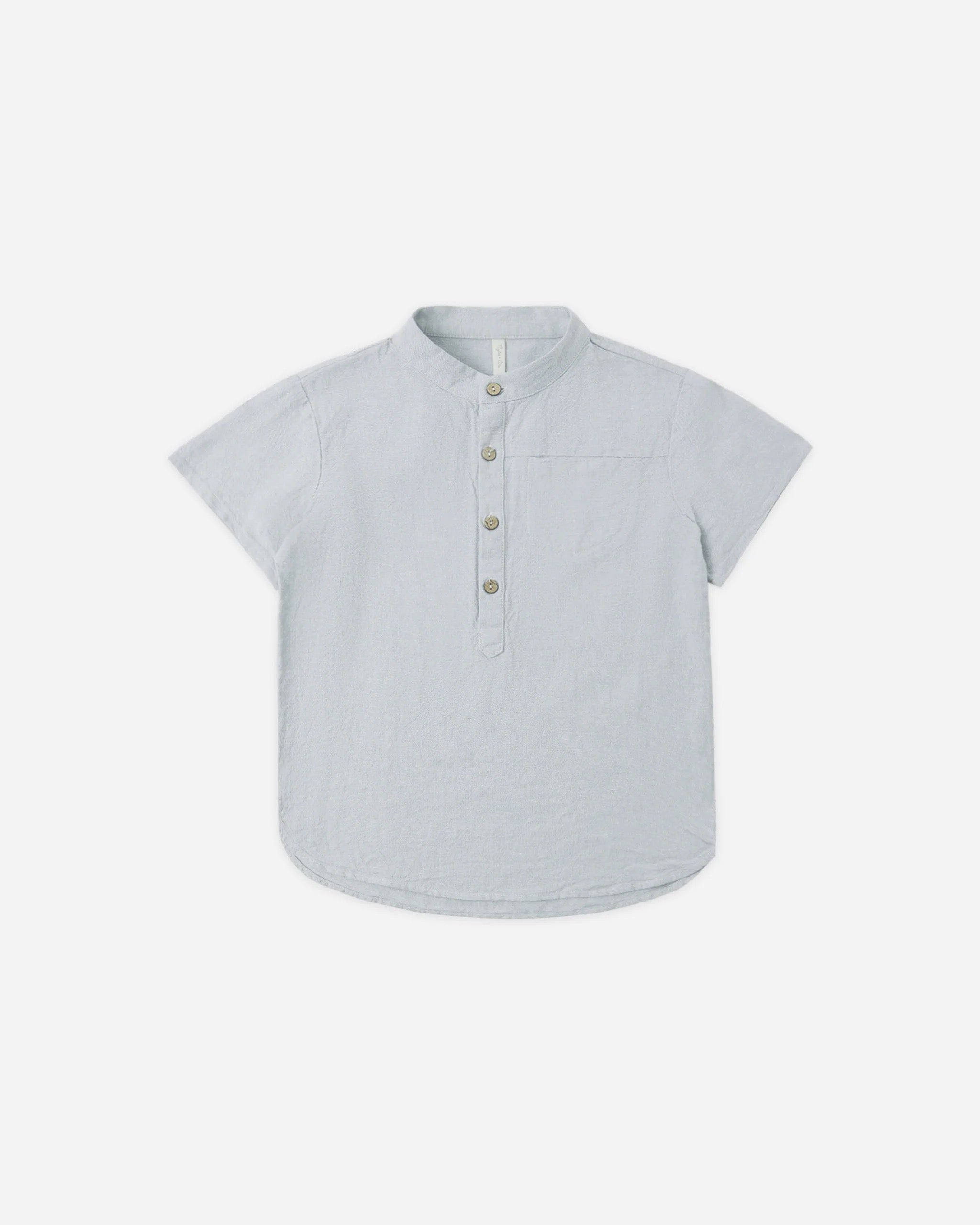 Rylee + Cru Mason Shirt || Heathered Light Blue