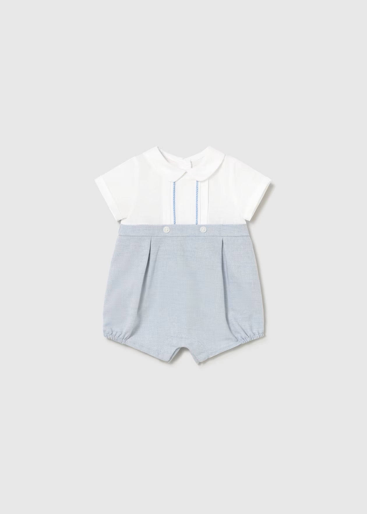 Mayoral Newborn Boy Romper || Blue