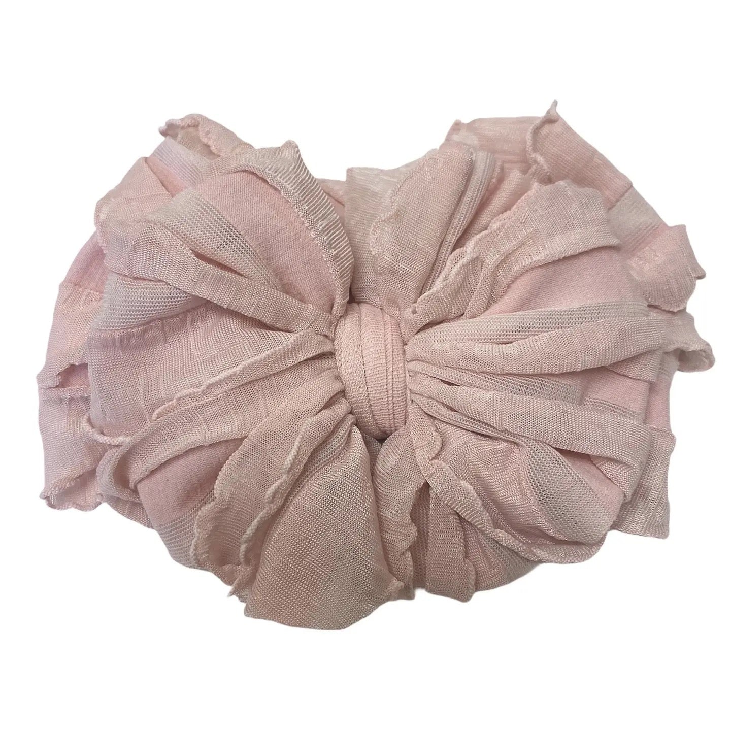 Ruffled Headband || Paris Pink