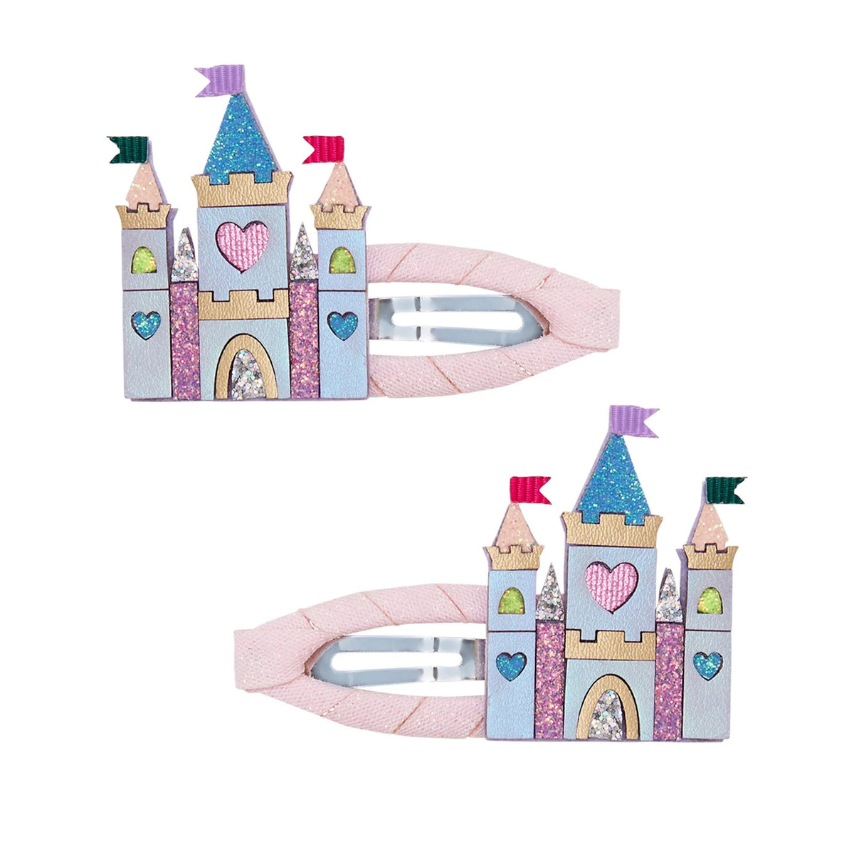 Mimi and Lula Rainbow Castle Hairclips