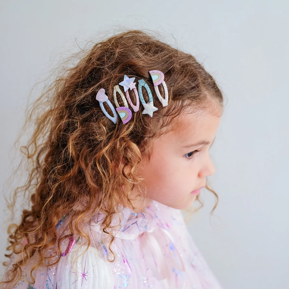 Mimi and Lula Rainbow Mini Hair Clips