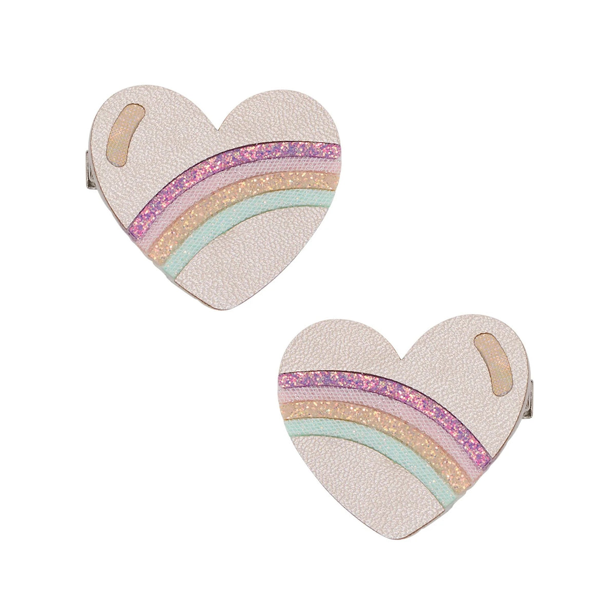 Mimi and Lula Rainbow Stripe Salon Hair Clips