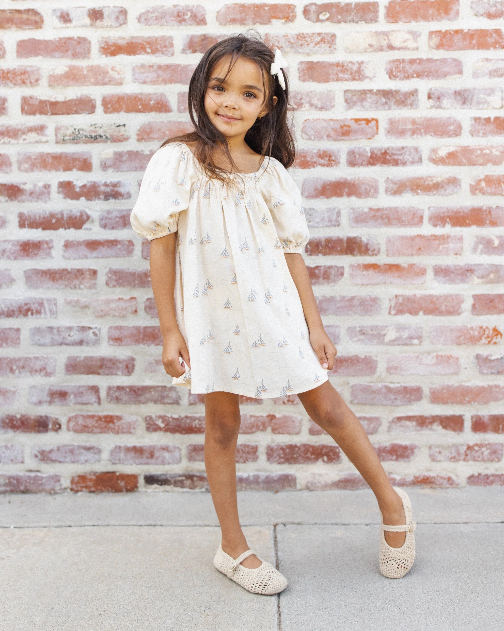 Rylee + Cru Sabrina Mini Dress || Sail