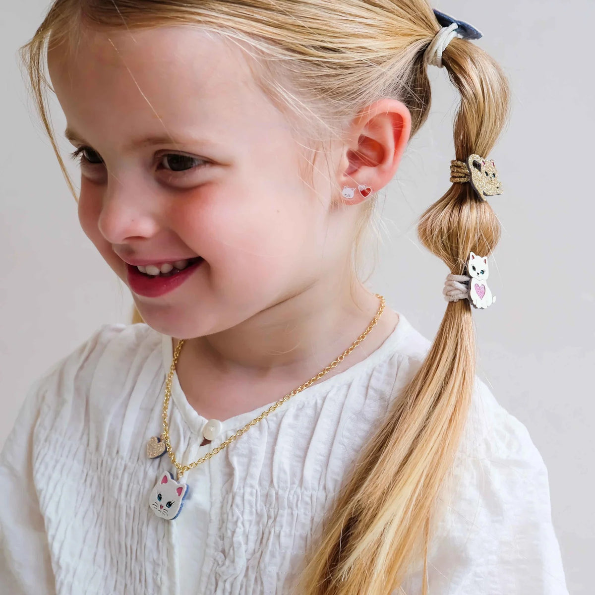 Mimi and Lula Kittybow Stick On Earrings