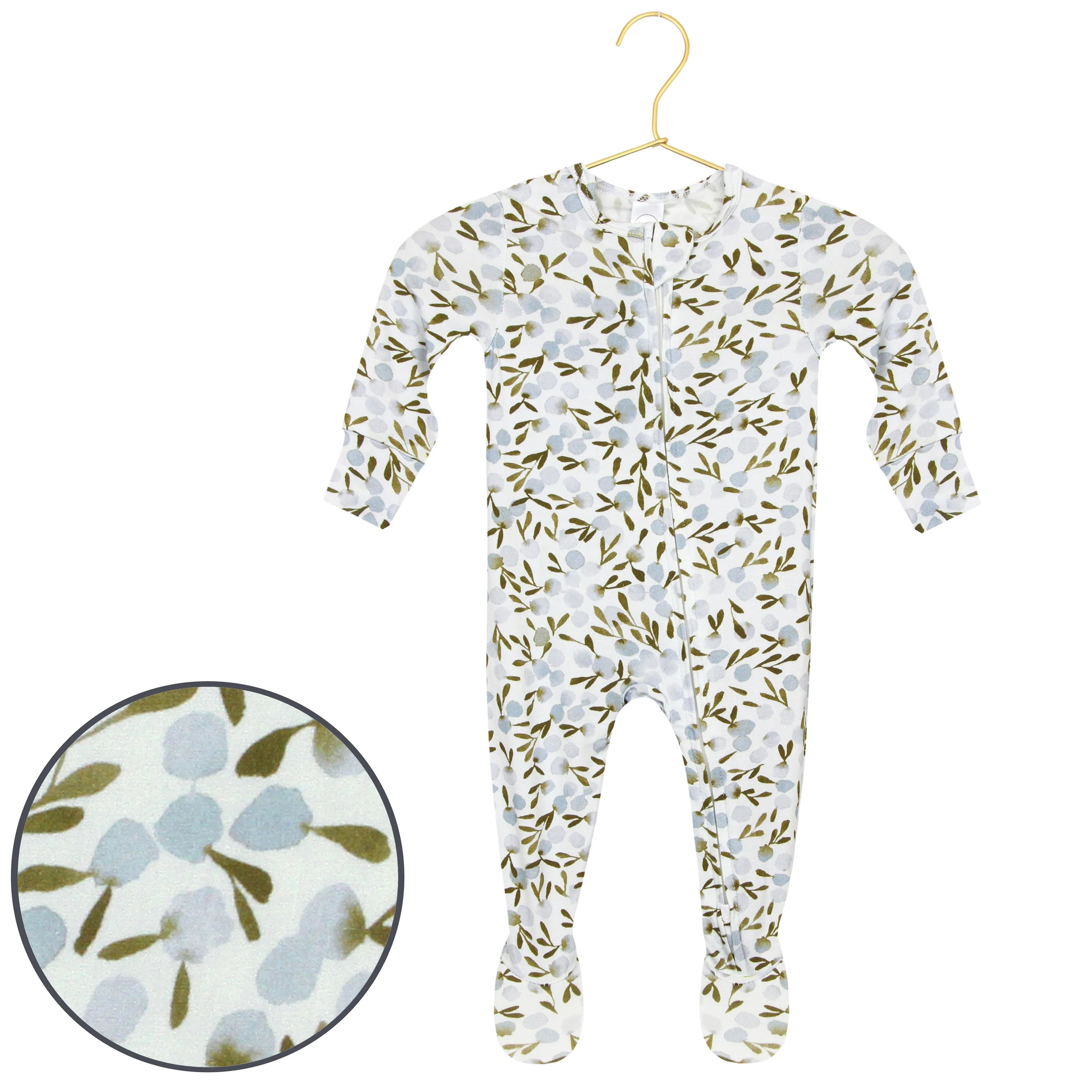 Penny Zipper Footies || Newborn-3 Months