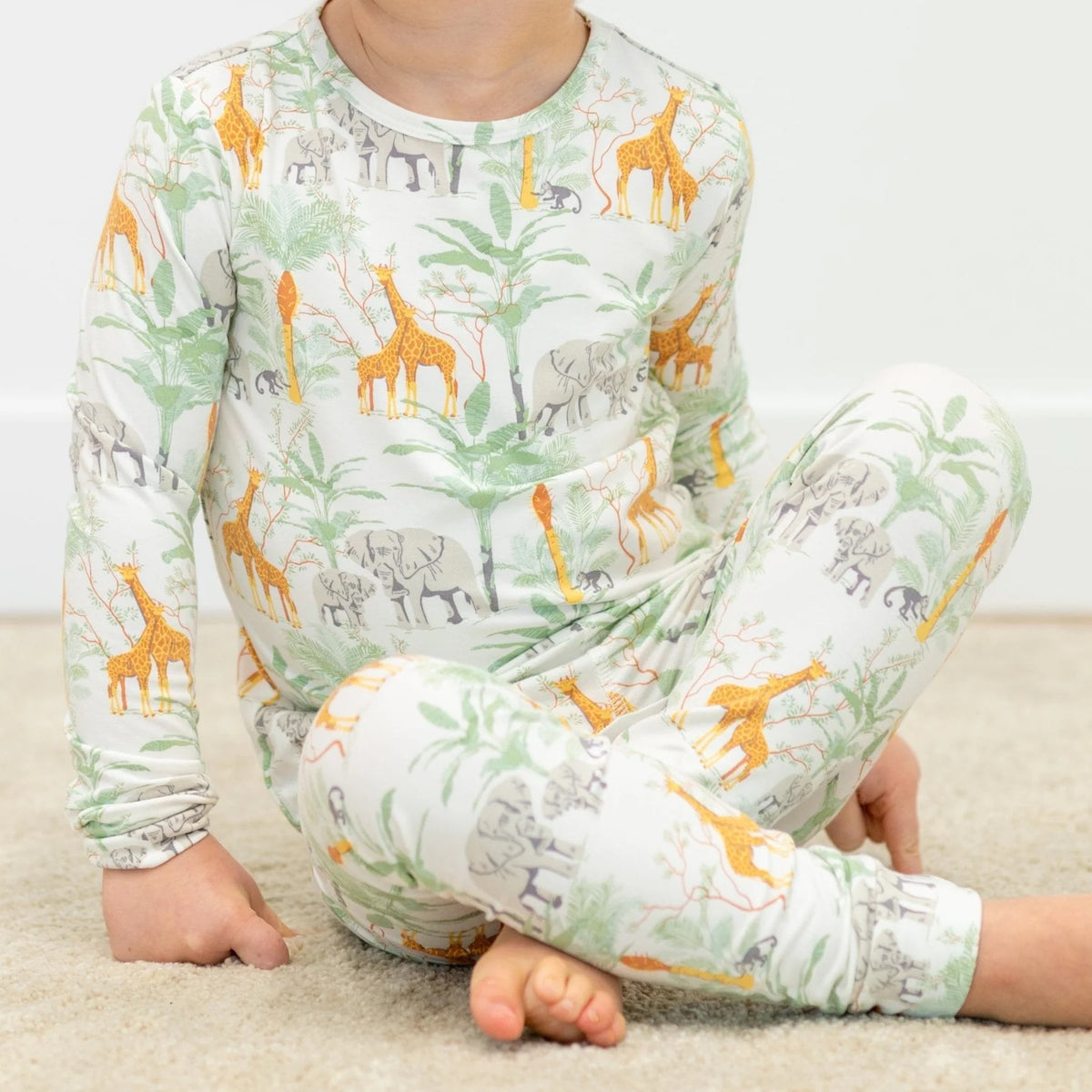 Sweet Bamboo Big Kid Pajamas || George's Jungle