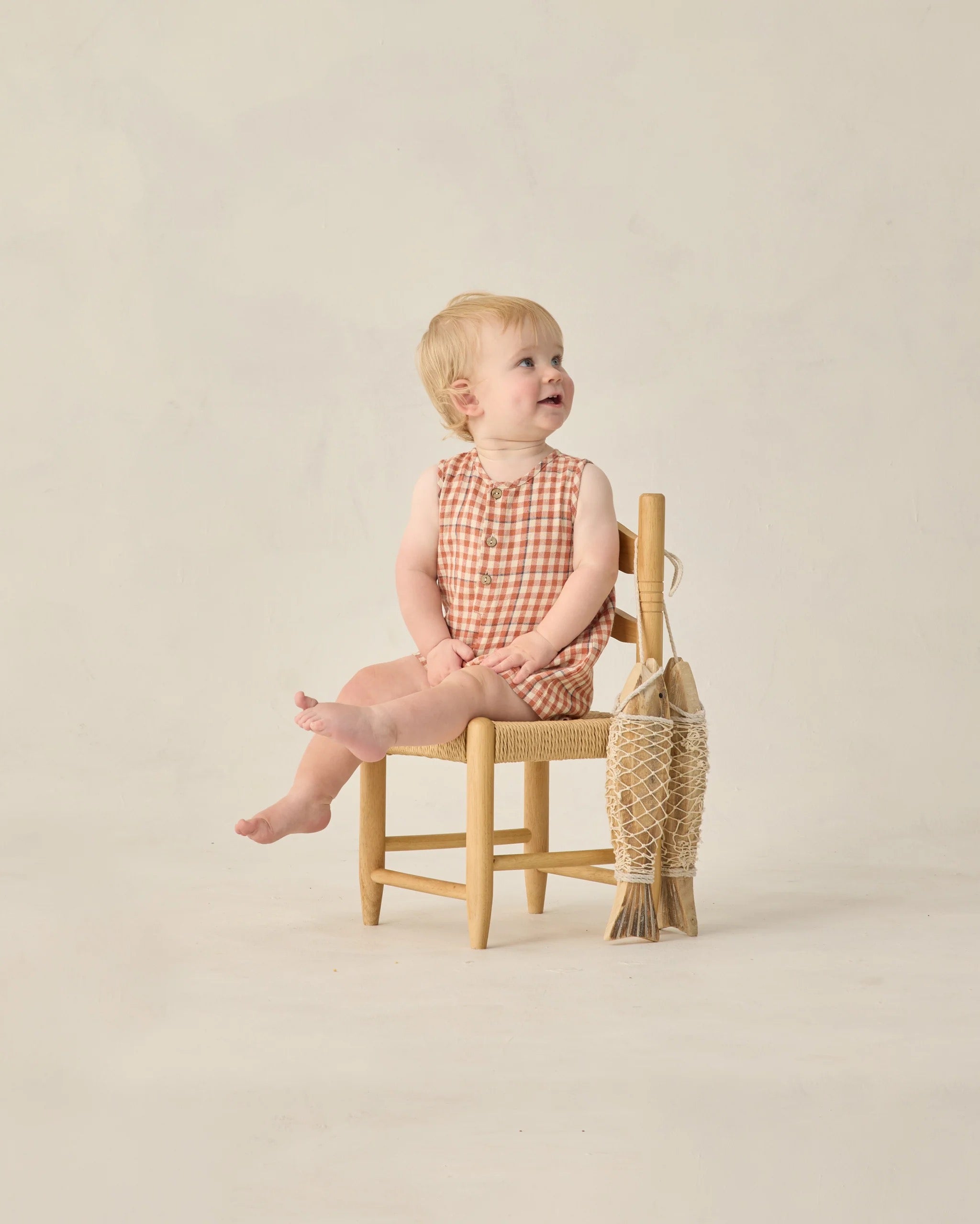 Rylee + Cru Maverick Romper || Poppy Gingham