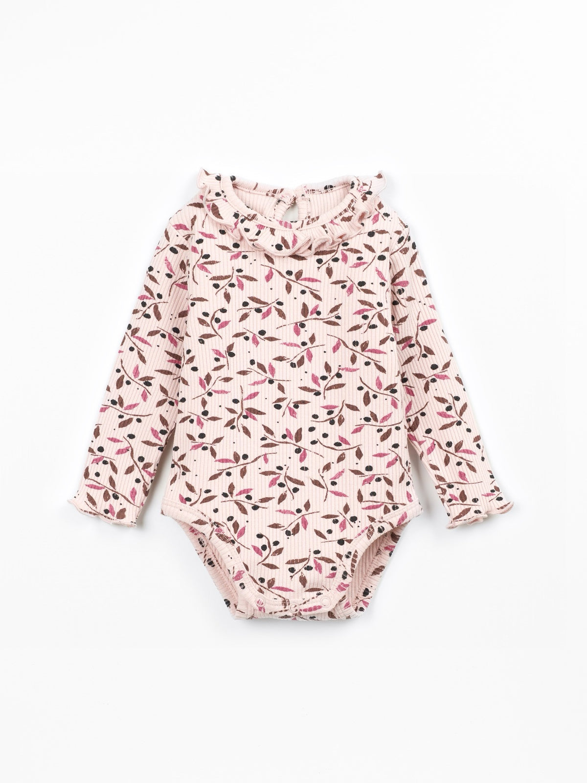 Play Up Long Sleeve Onesie || Pink Olive Branch