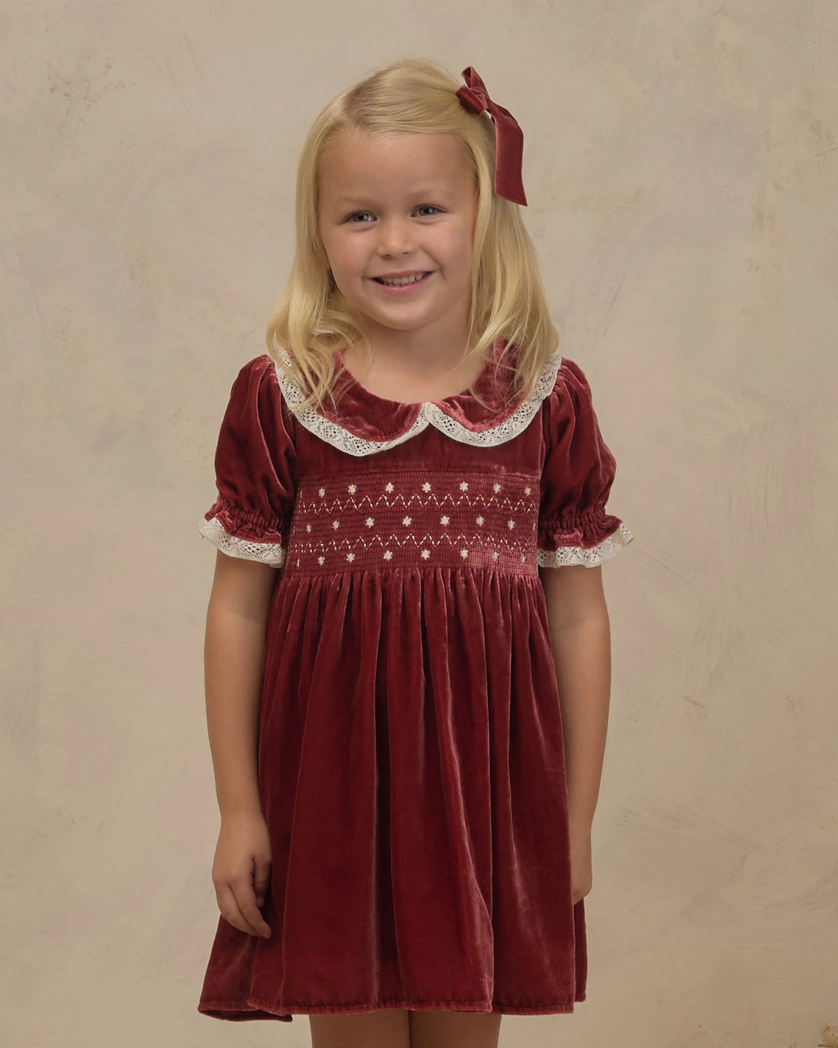 Noralee Velvet Bows Set || Green, Red