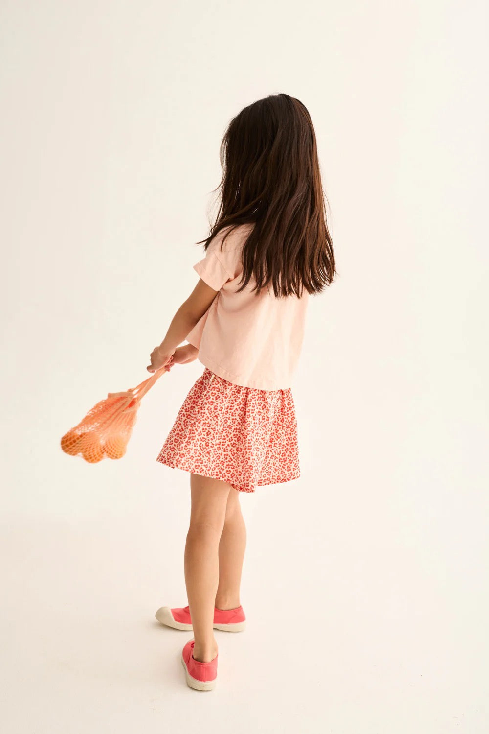 Animal Print Cotton Shorts || Tomato