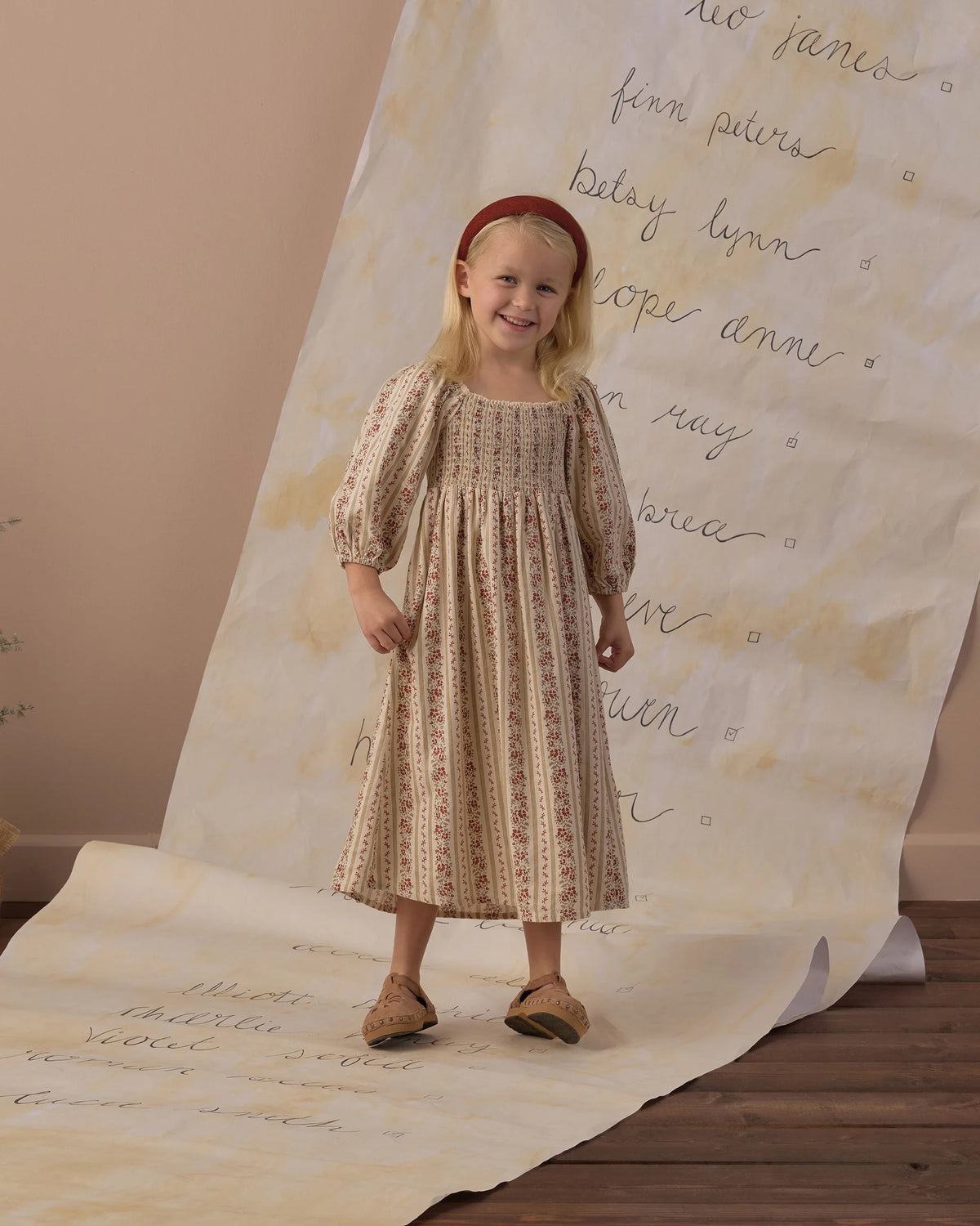 Rylee + Cru Della Dress || Floral Stripe