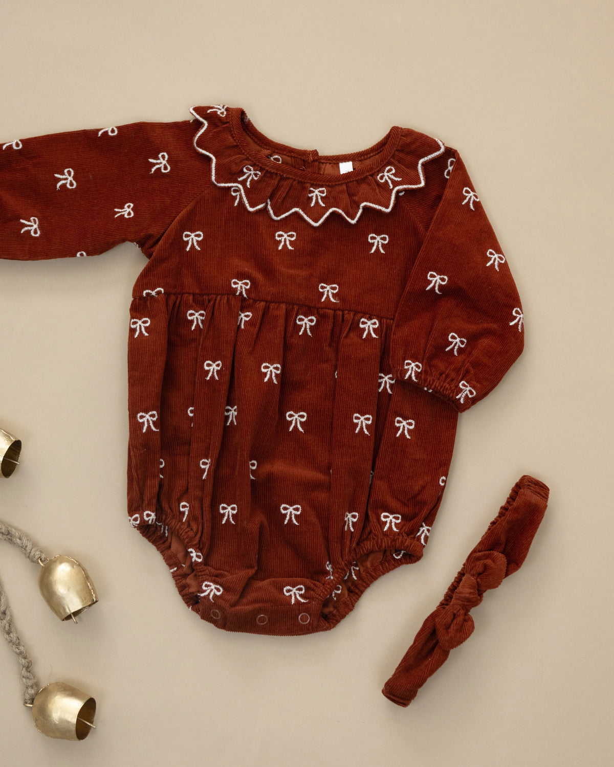 Rylee + Cru Baby Bow Headband || Ruby