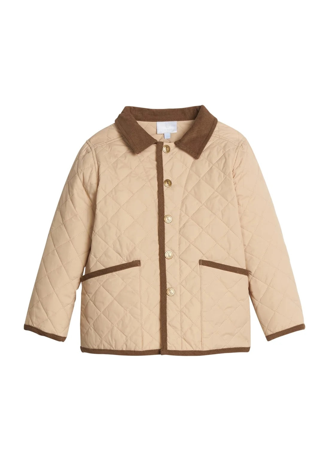 Little English Classic Quilted Jacket || Kakhi