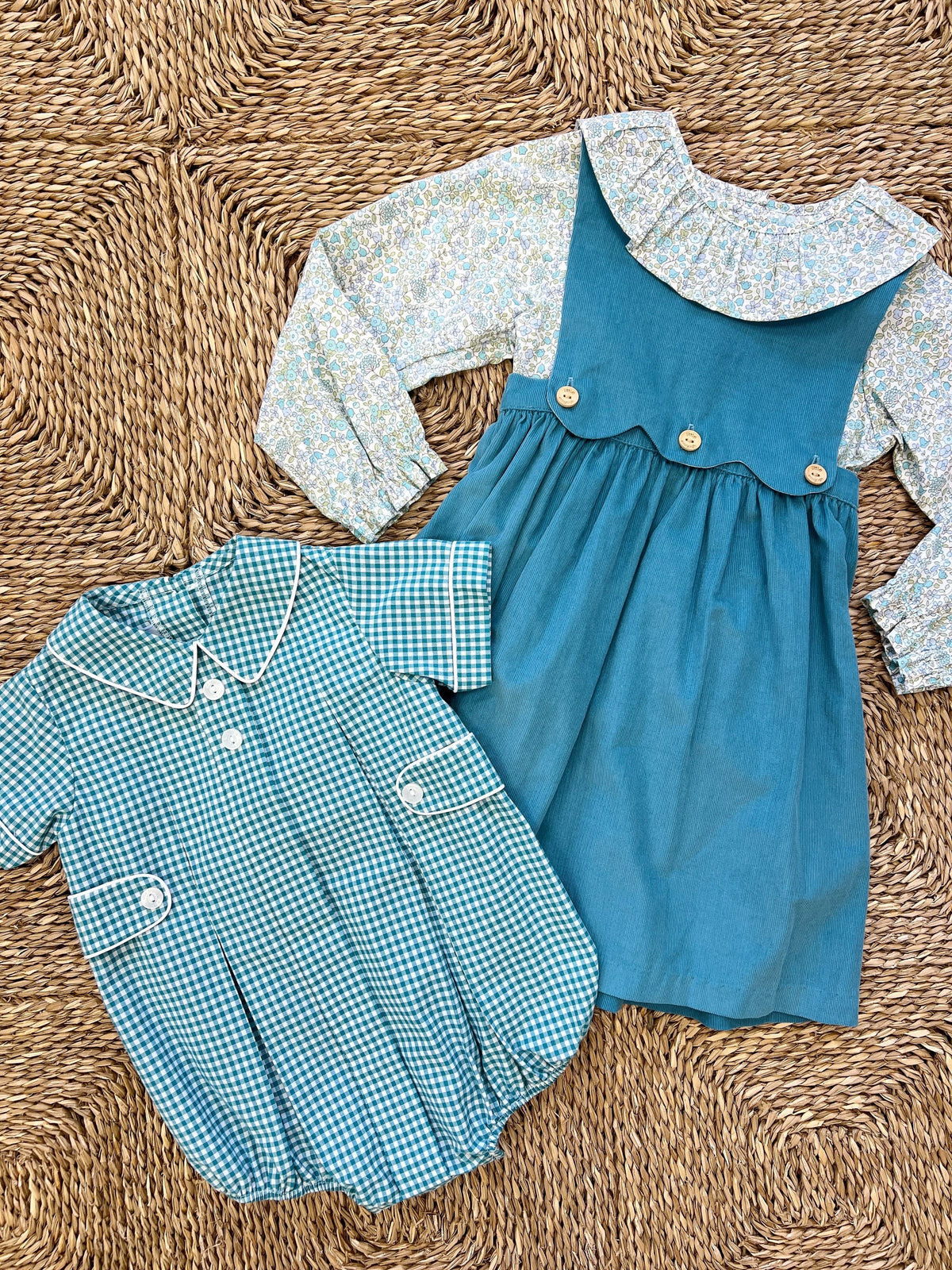 Little English Boys Davant Bubble || Alpine Gingham