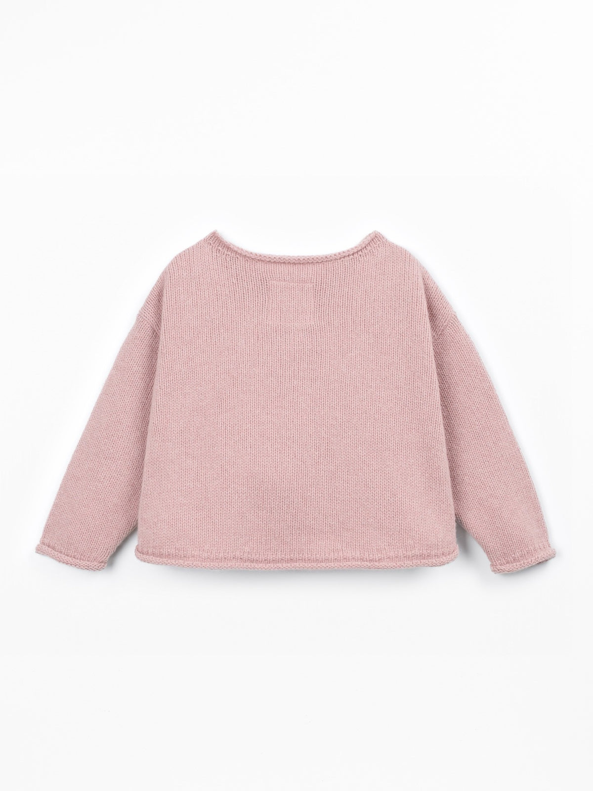 Play Up Knitted Sweater Recycled Wool || Salmon