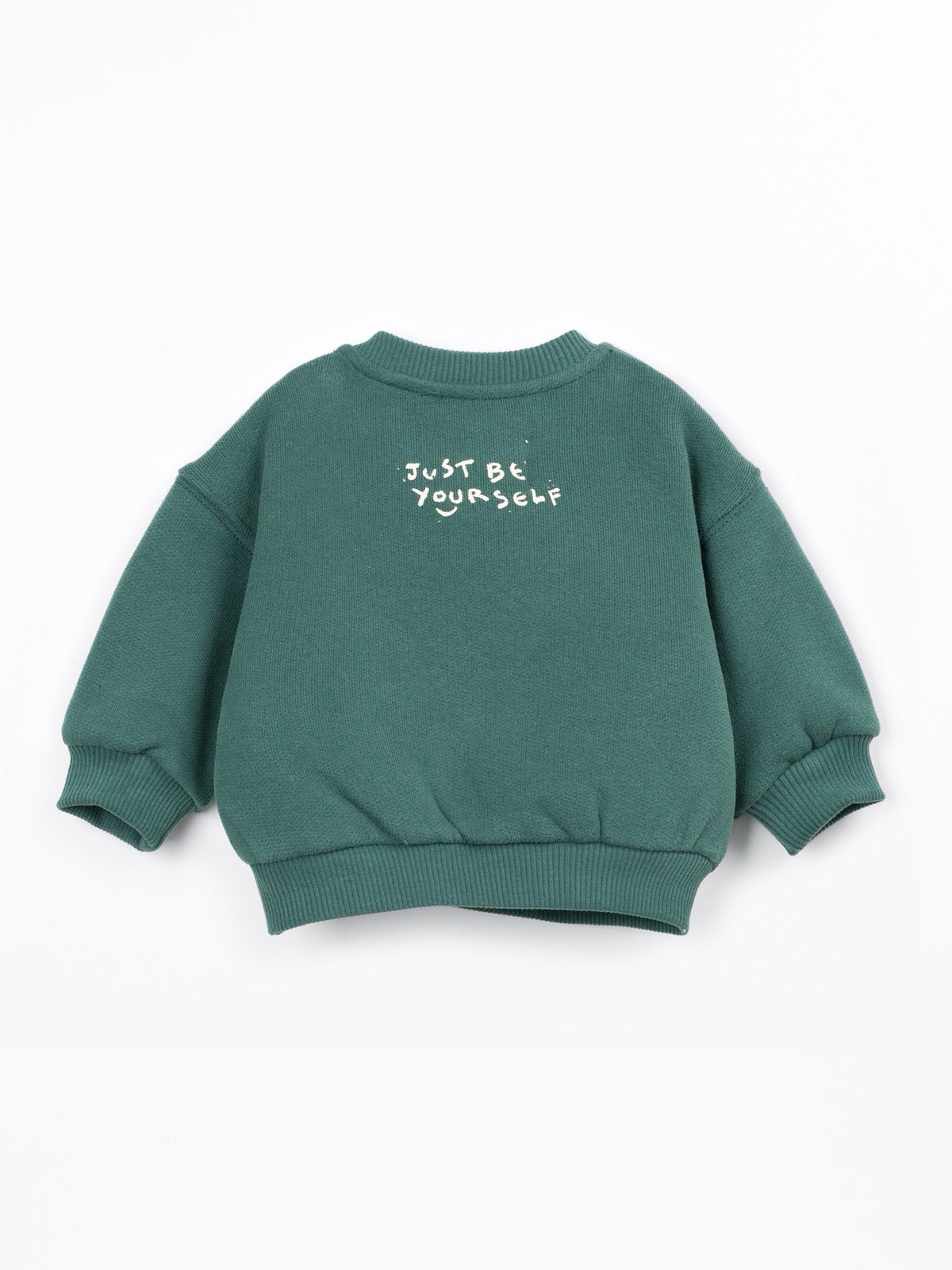 Play Up Printed Sweatshirt || You Rock Bottle Green
