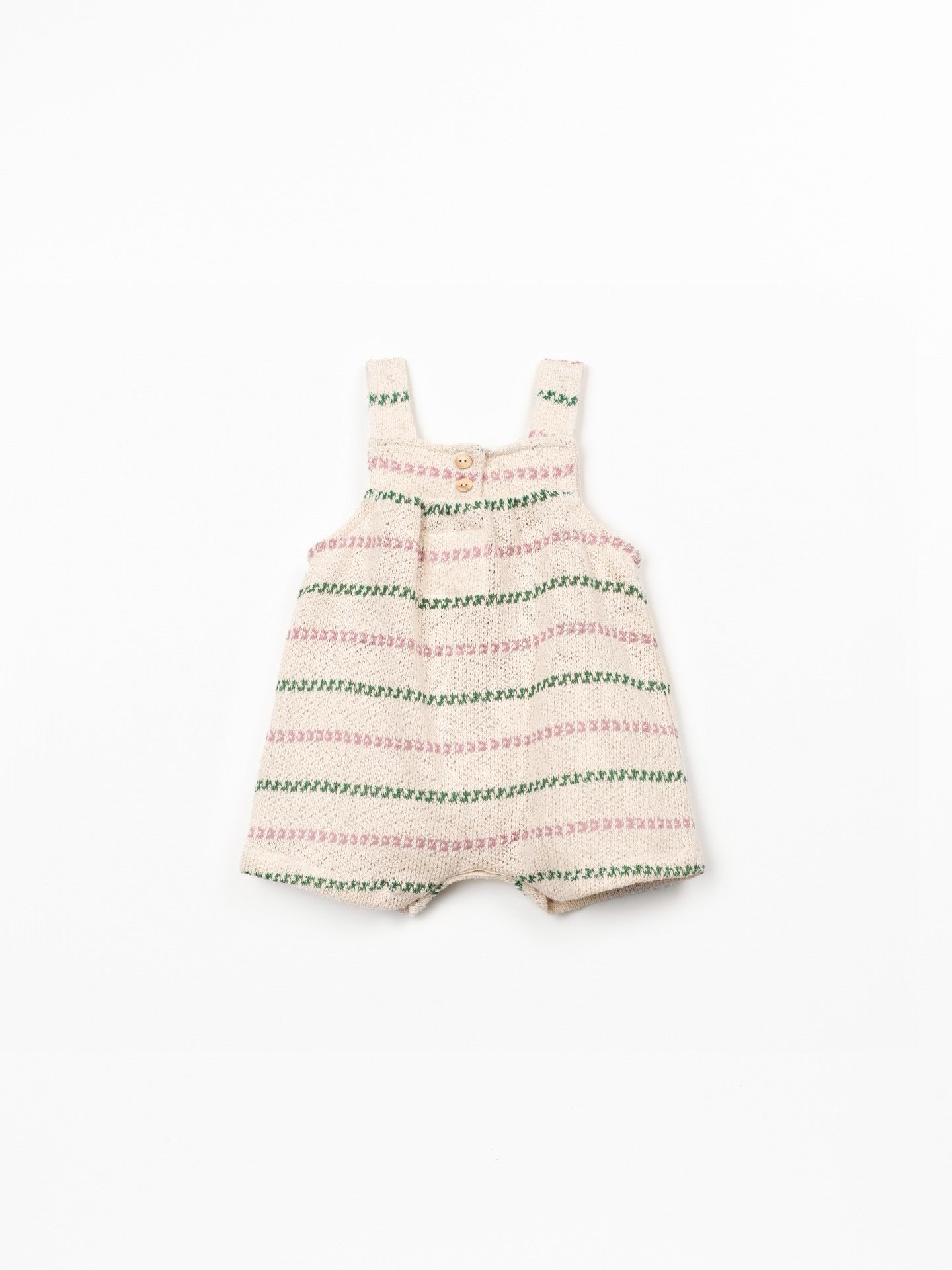 Play Up Girls Jersey Jumpsuit || Green-Pink