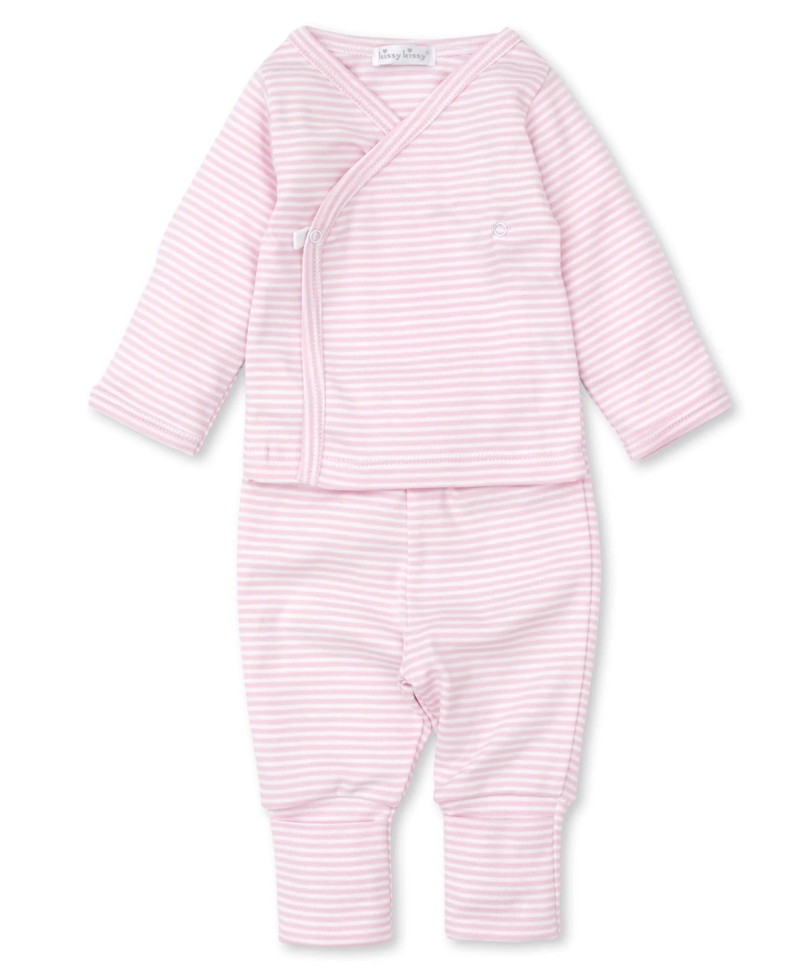 Kissy Kissy Simple Stripes Footed Pant Set