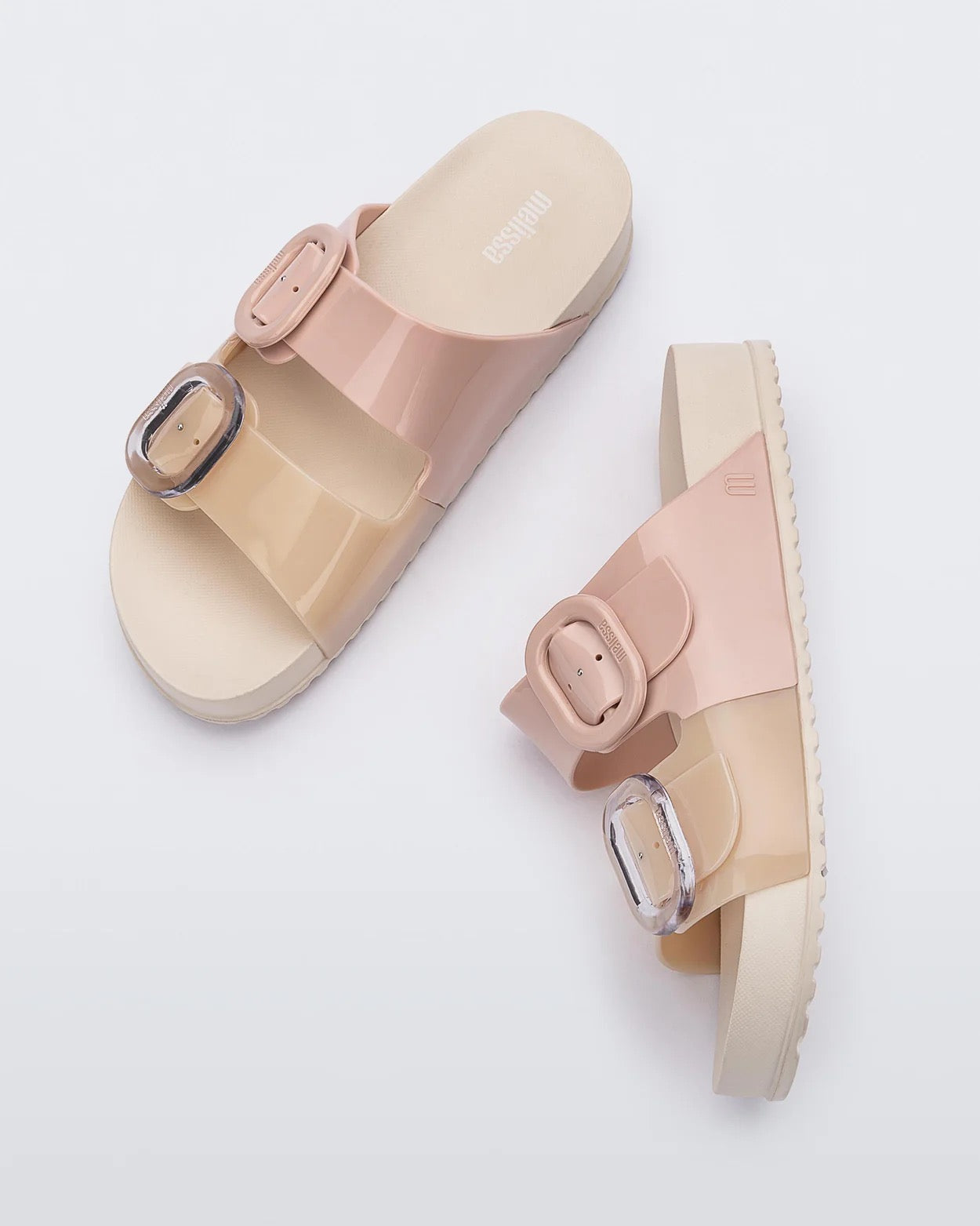 Mini Melissa Cozy Slide || Pink/Beige