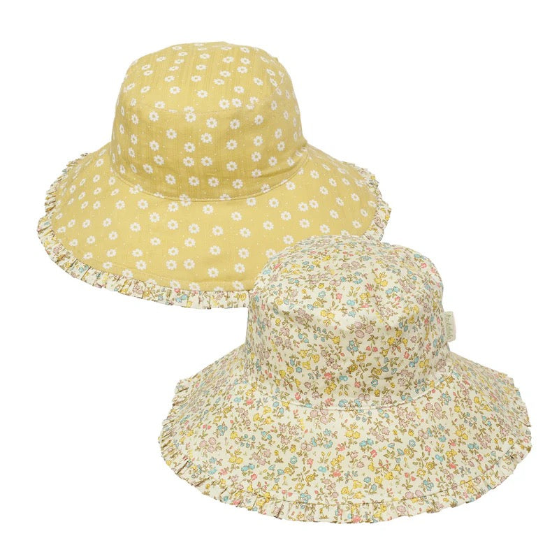Rockahula Reversible Sun Hat || Petal Ruffle