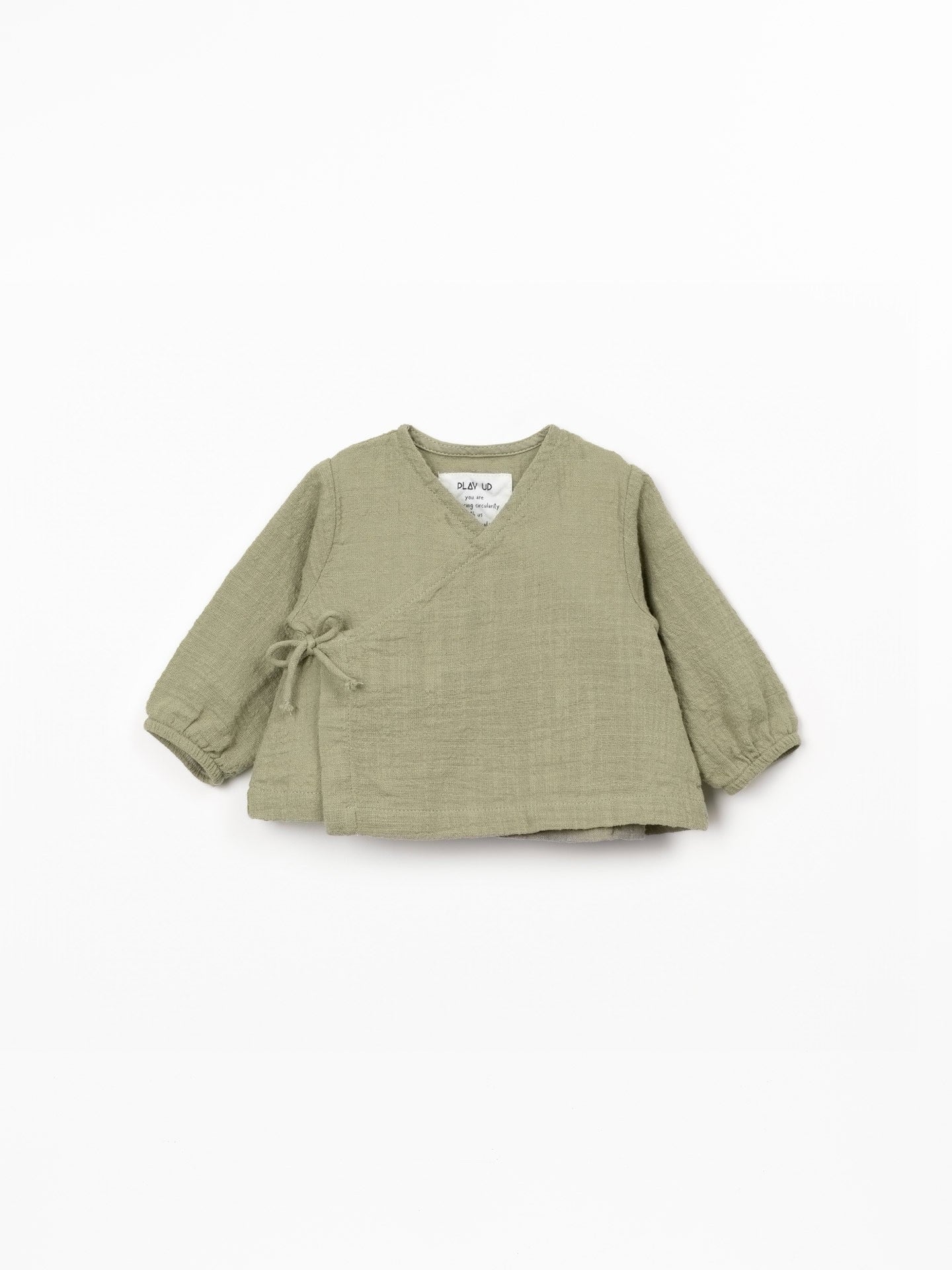 Play Up Cotton Kimono Style Top || Khaki Green