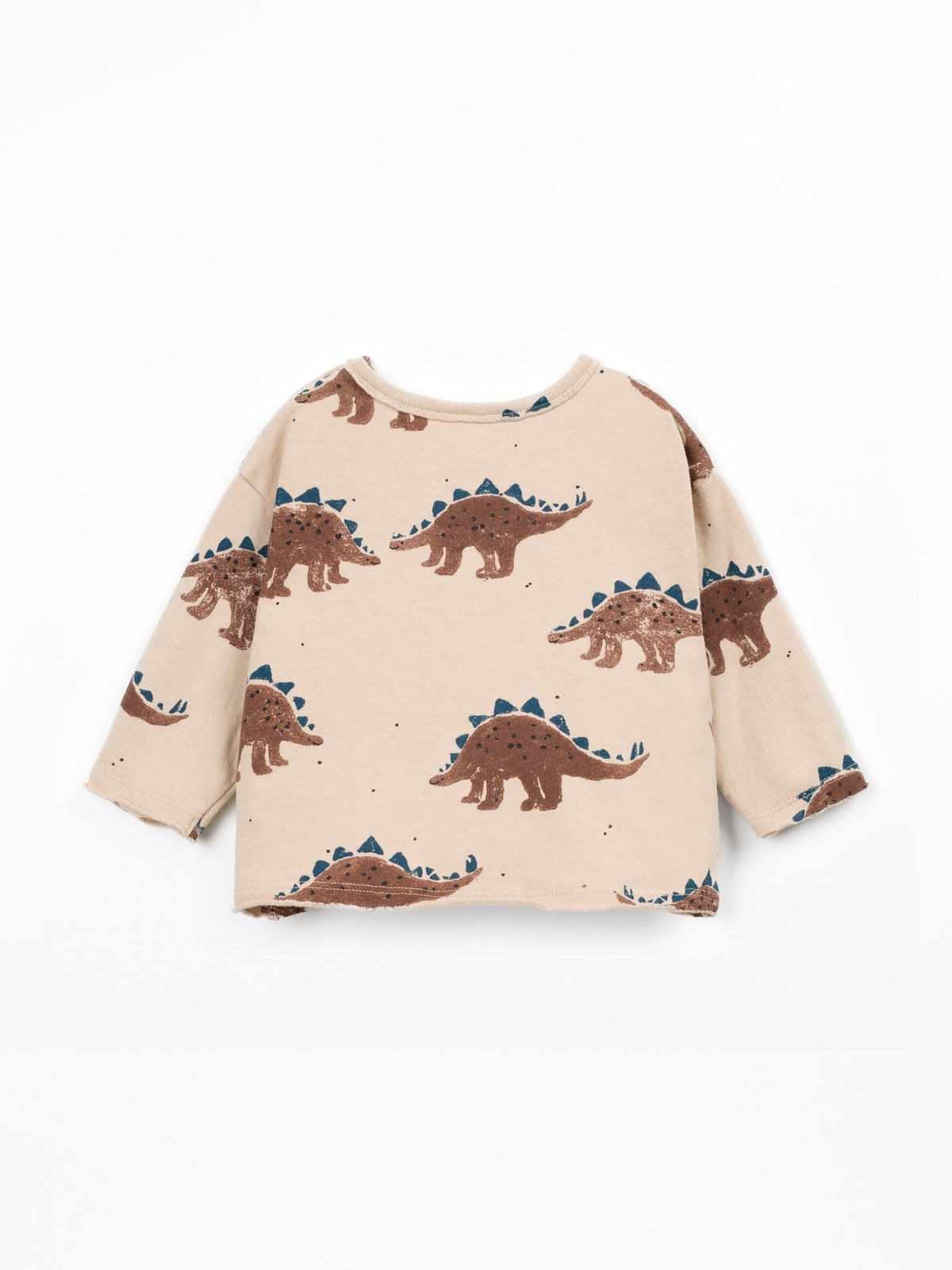 Play Up Knit T-shirt || Beige Dino