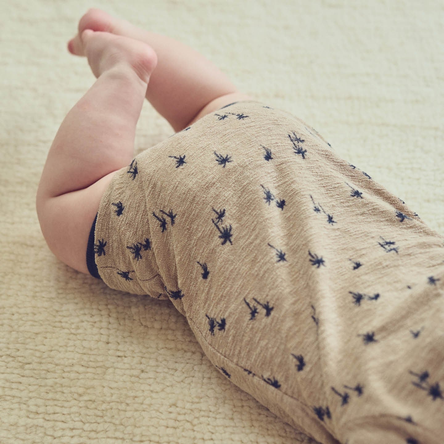 Palm Terry Romper || Cashmere/Navy