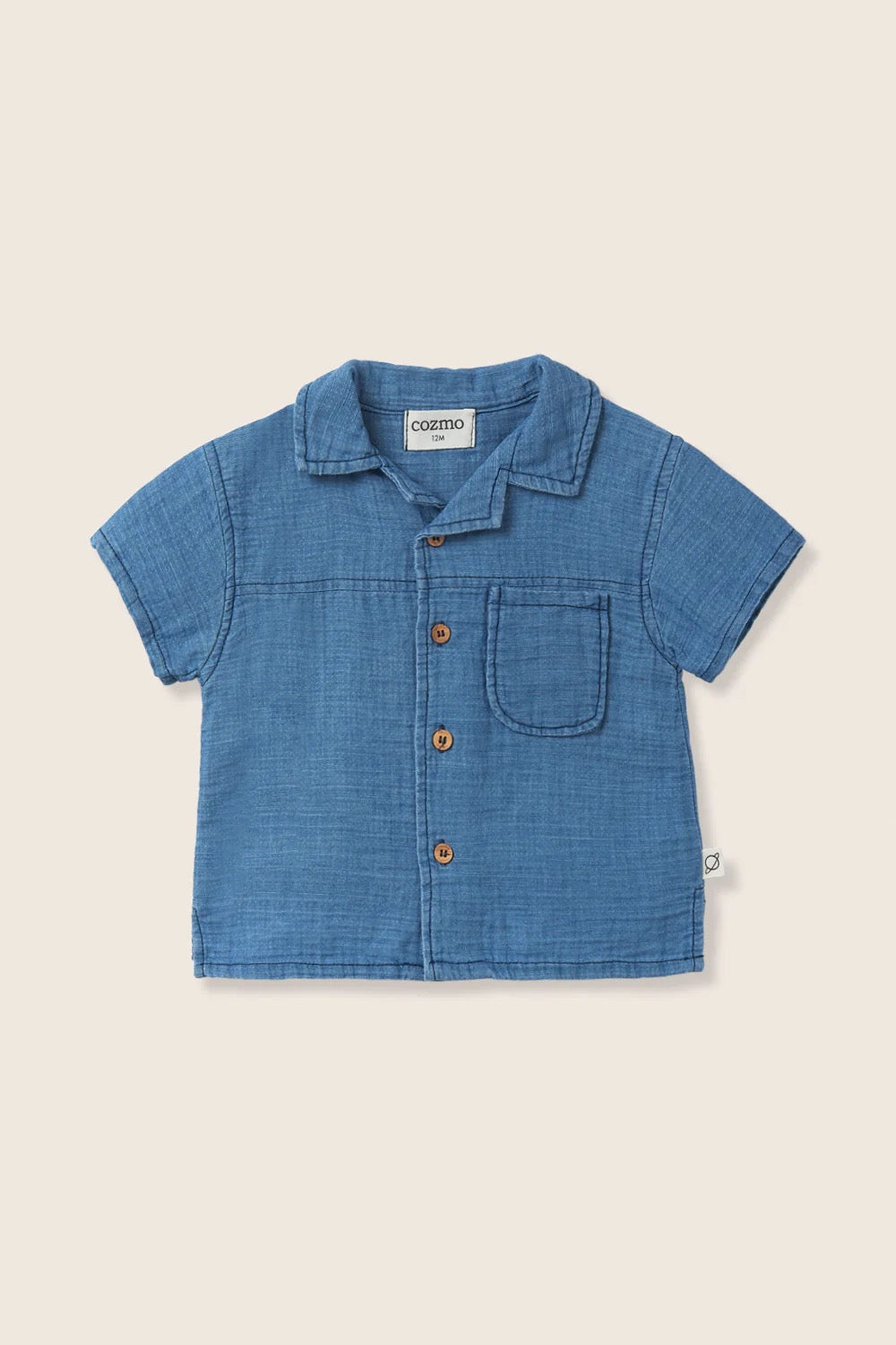 Gauze Cotton Baby Shirt || Gauze