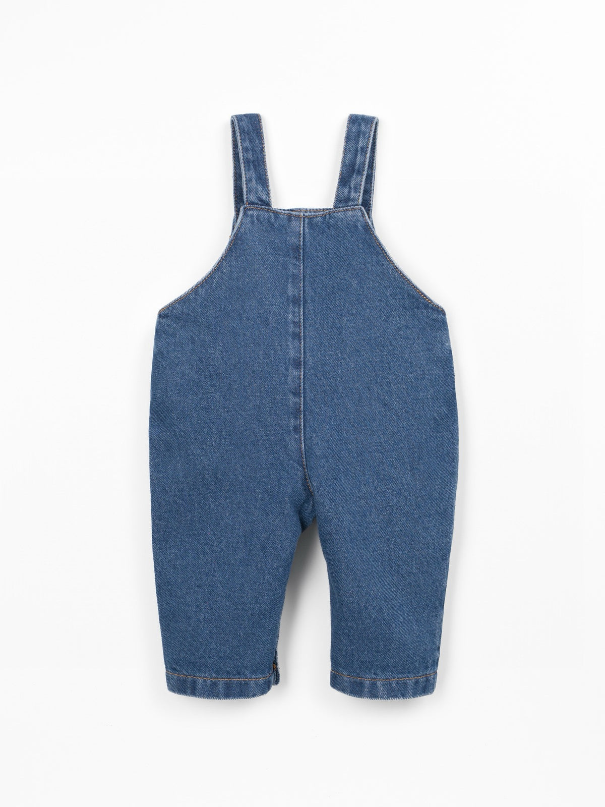 Play Up Denim Jumpsuit with Adjustable Straps || Blue