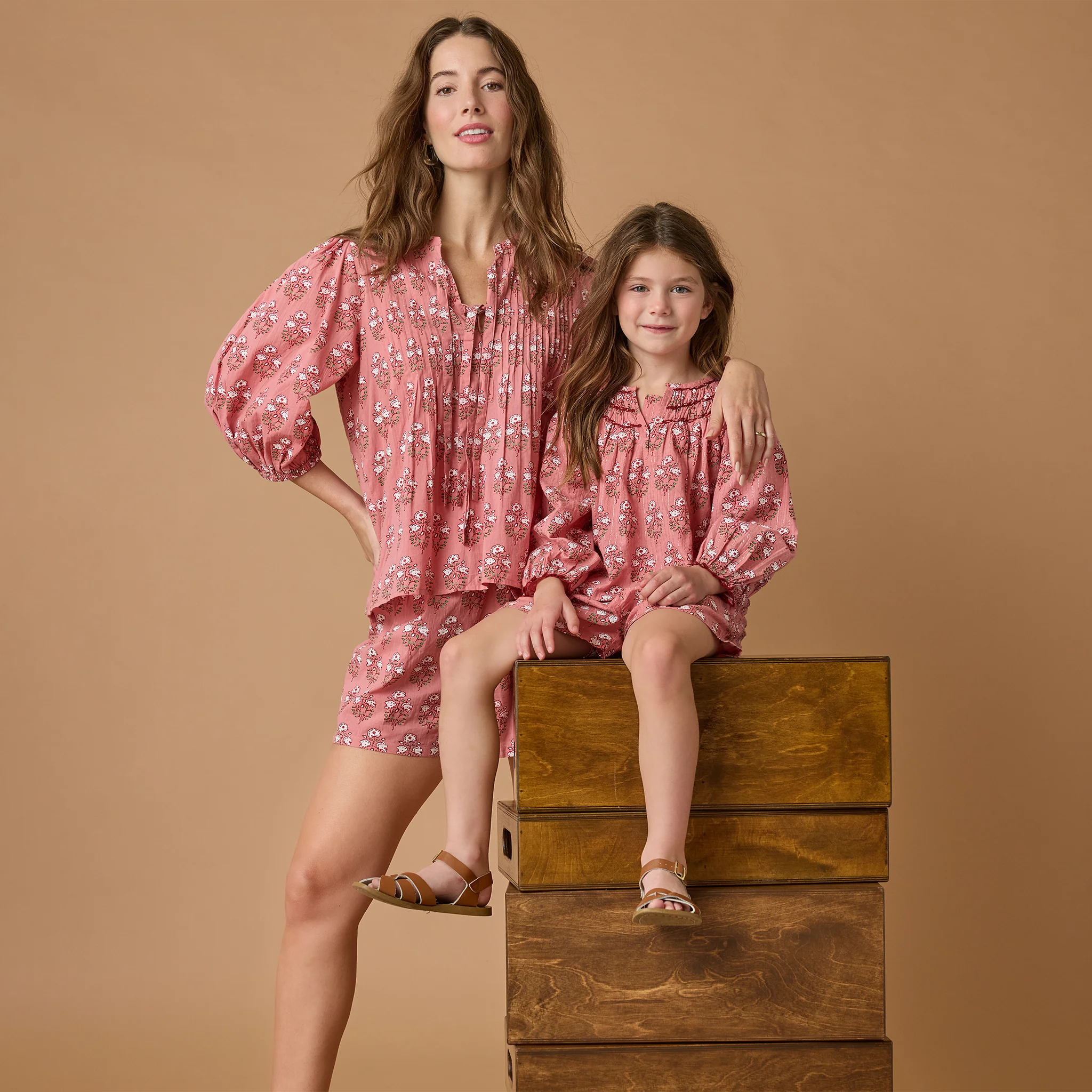 Womens Indira Top || Pink Strawflower