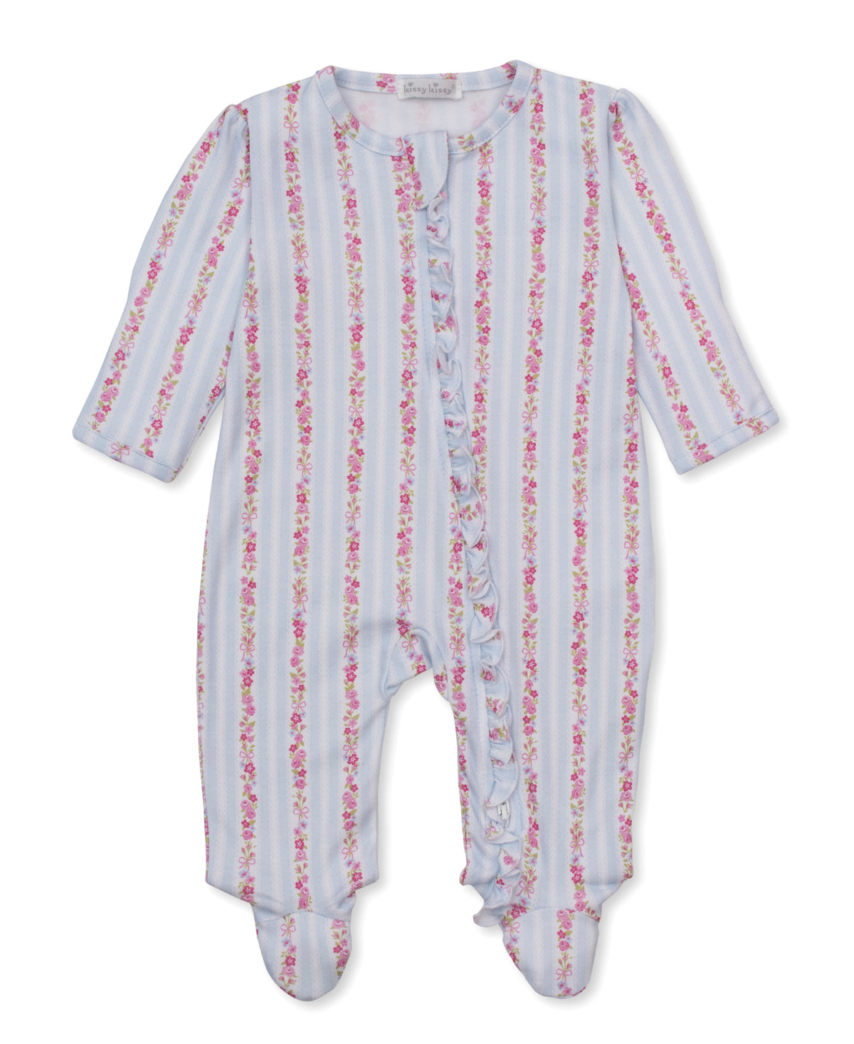 Kissy Kissy Zip Footie || Rose Renaissance