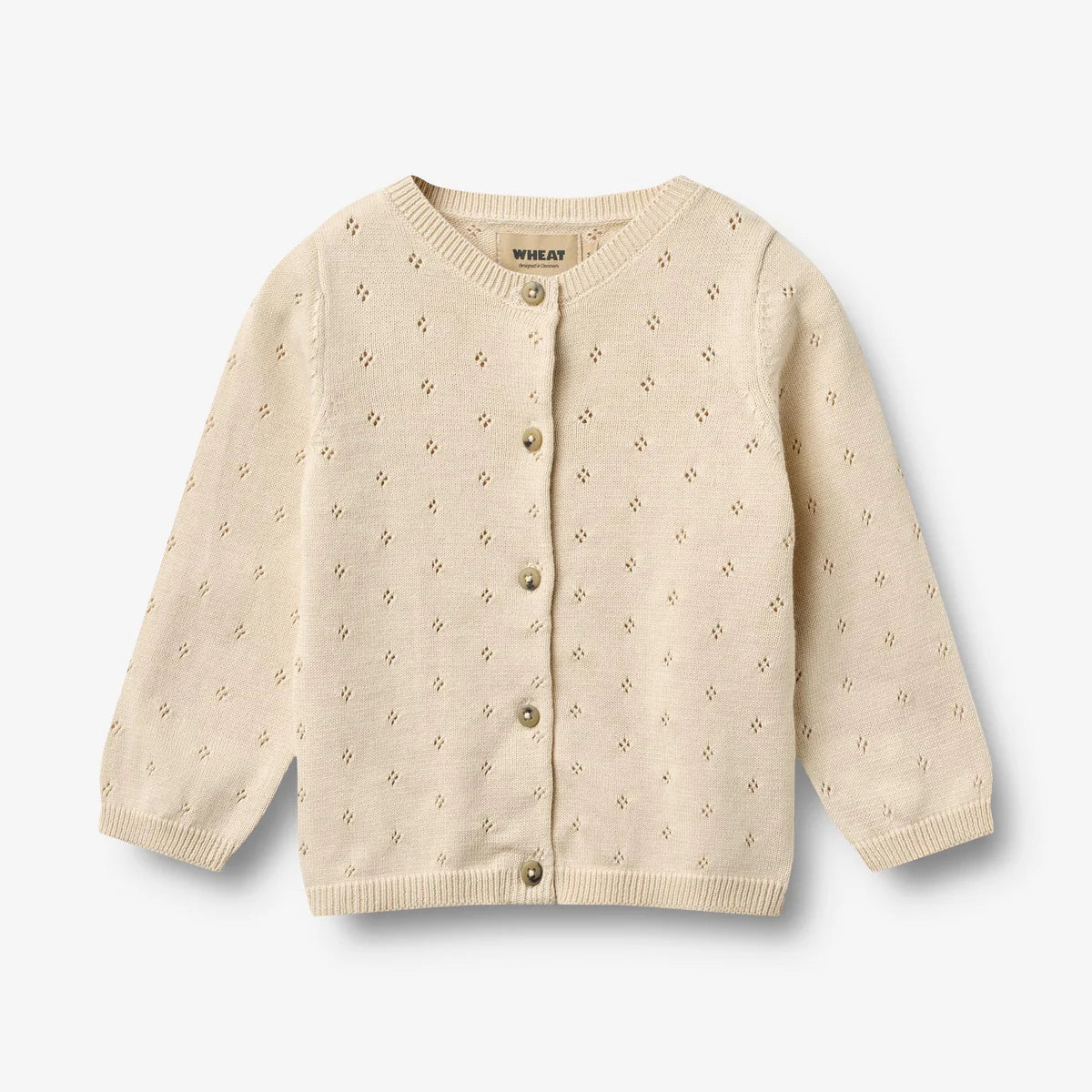 Wheat Knit Cardigan Maia || Sandshell