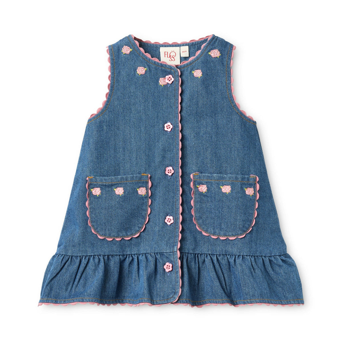Floss Monique Dress || Mid Blue